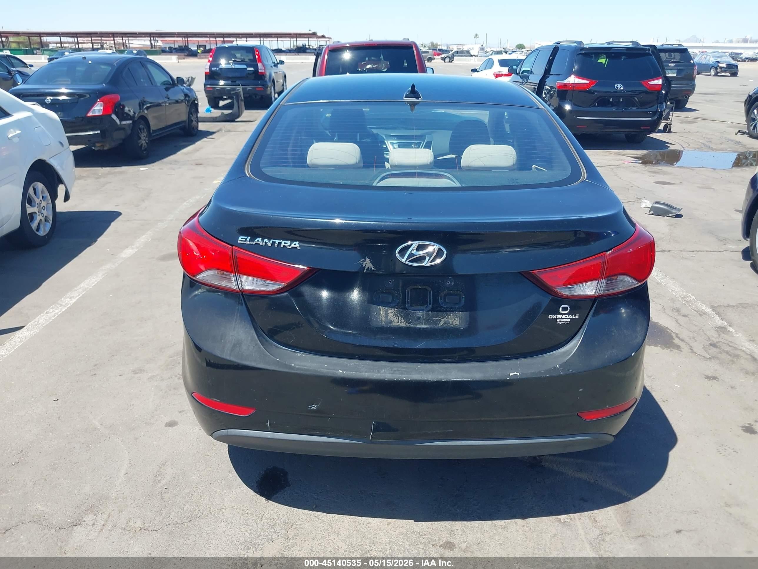 2016 Hyundai Elantra Se Black vin: KMHDH4AE1GU646058