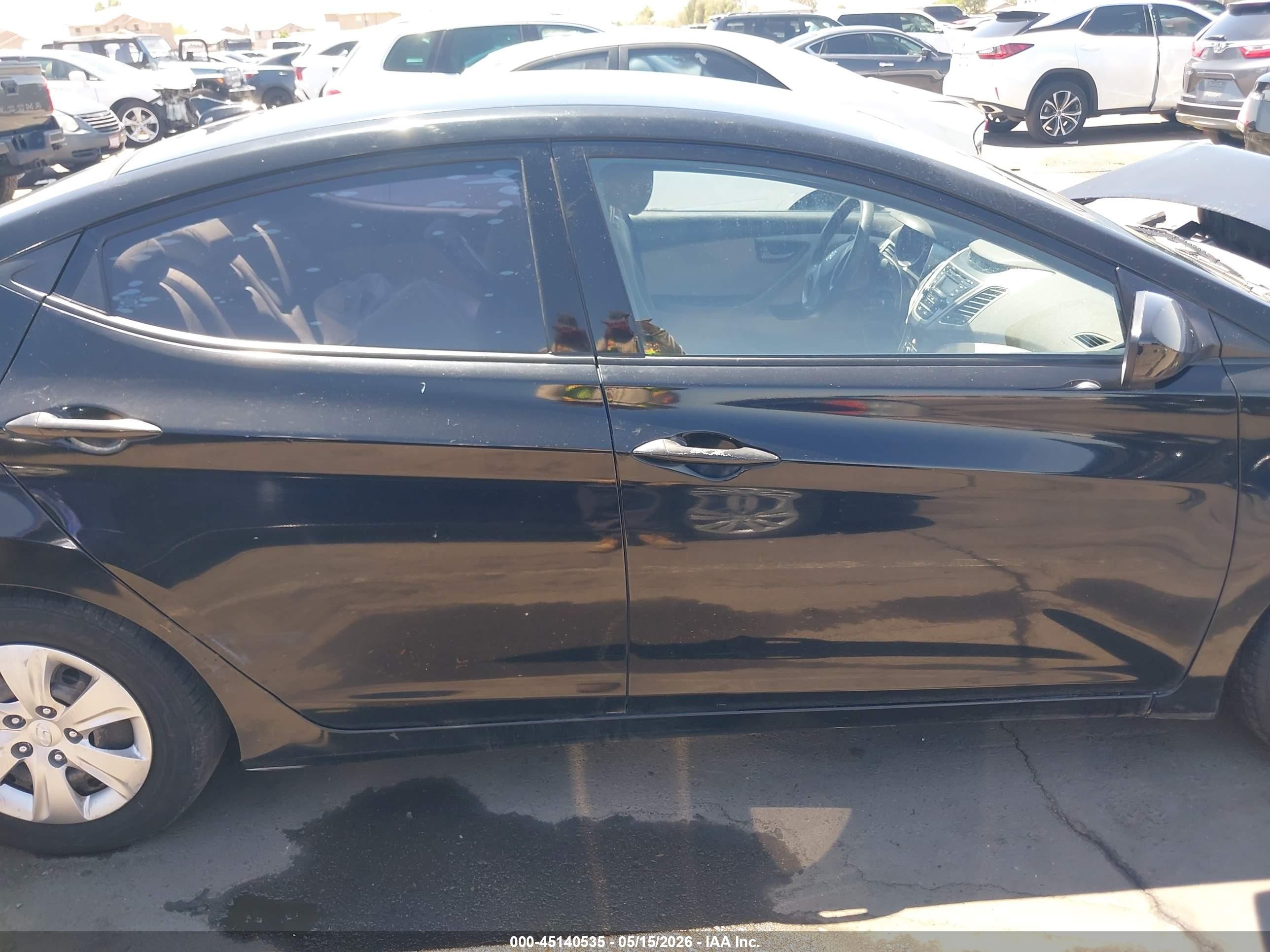 2016 Hyundai Elantra Se Black vin: KMHDH4AE1GU646058