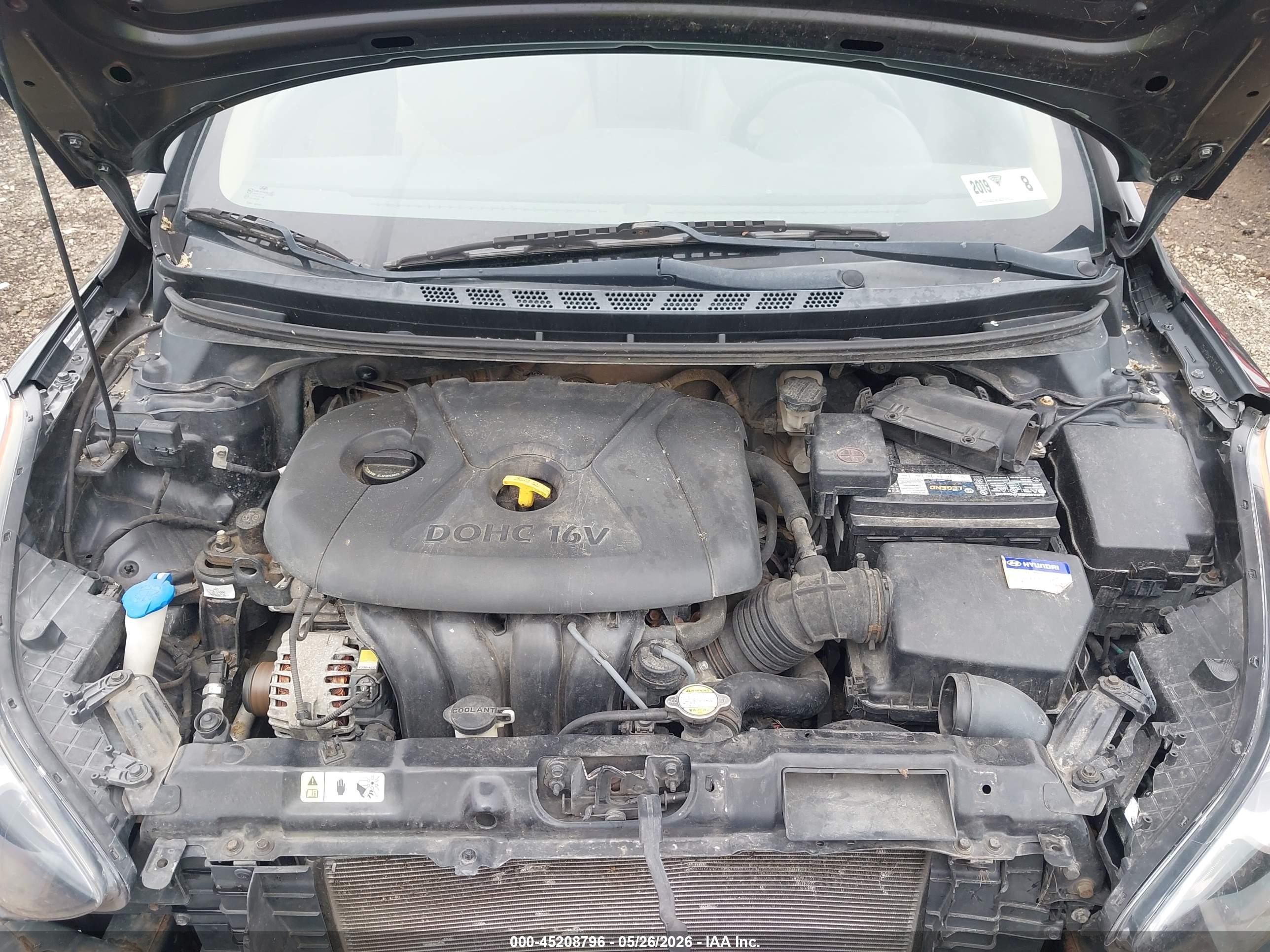 2011 Hyundai Elantra Limited (ulsan Plant) Black vin: KMHDH4AE2BU099018