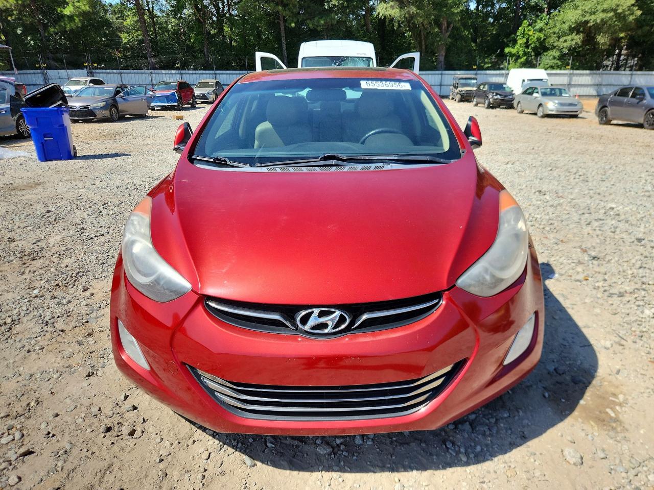2011 Hyundai Elantra Limited Red vin: KMHDH4AE2BU099357