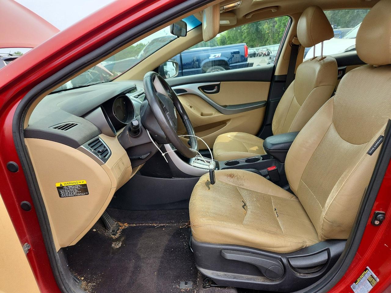 2011 Hyundai Elantra Limited Red vin: KMHDH4AE2BU099813