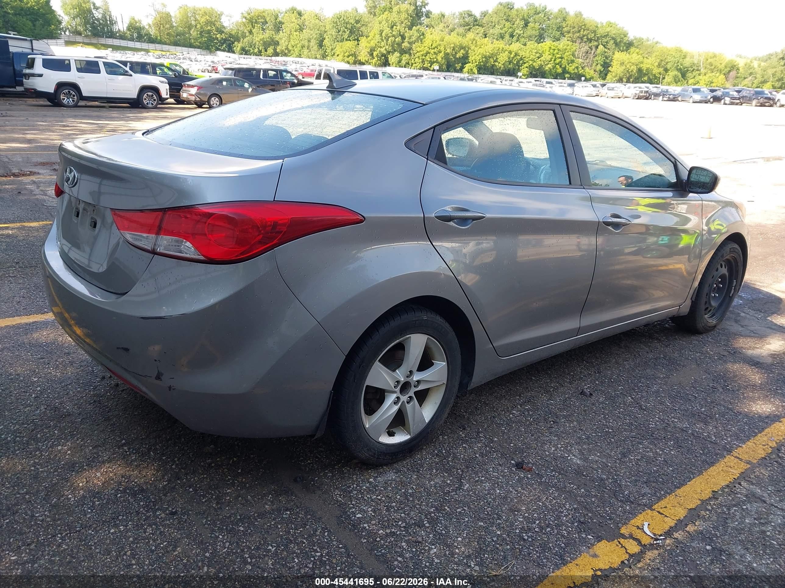 2011 Hyundai Elantra Gls (ulsan Plant) Серый vin: KMHDH4AE2BU106971