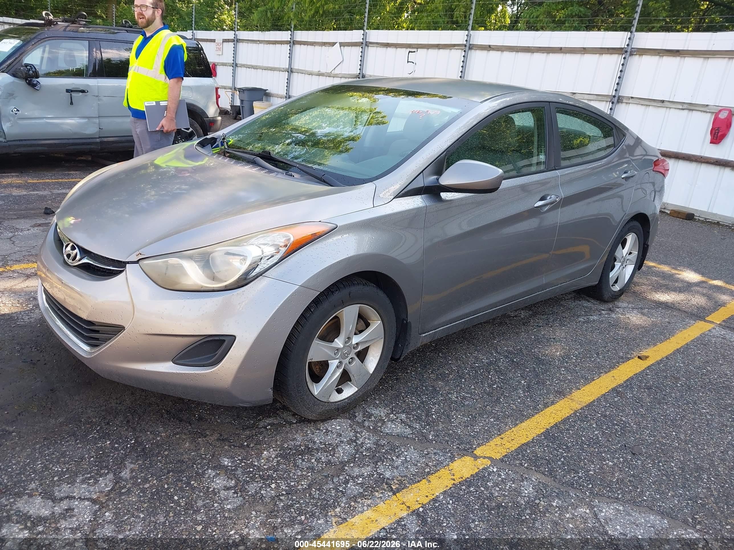2011 Hyundai Elantra Gls (ulsan Plant) Серый vin: KMHDH4AE2BU106971
