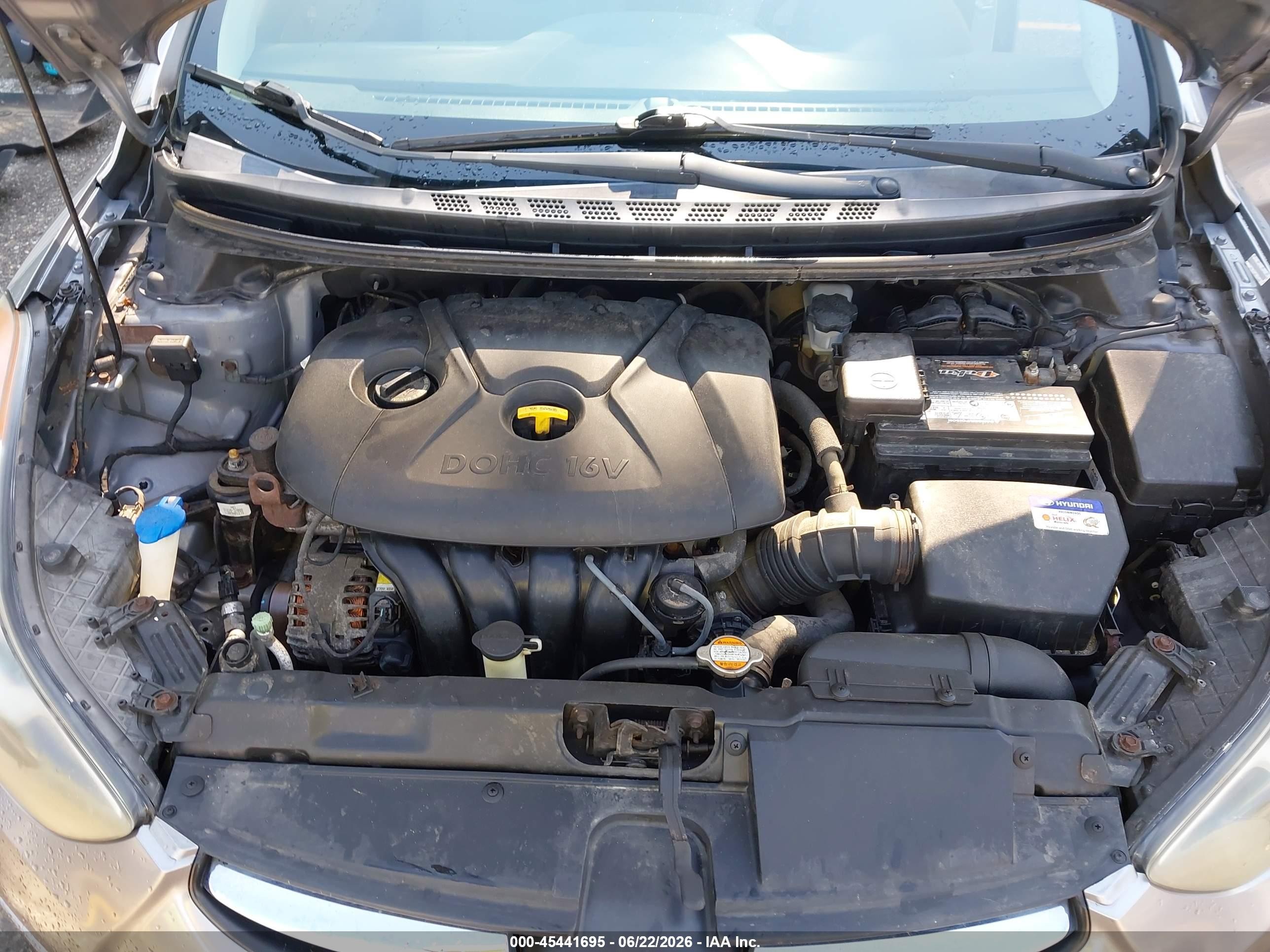 2011 Hyundai Elantra Gls (ulsan Plant) Серый vin: KMHDH4AE2BU106971