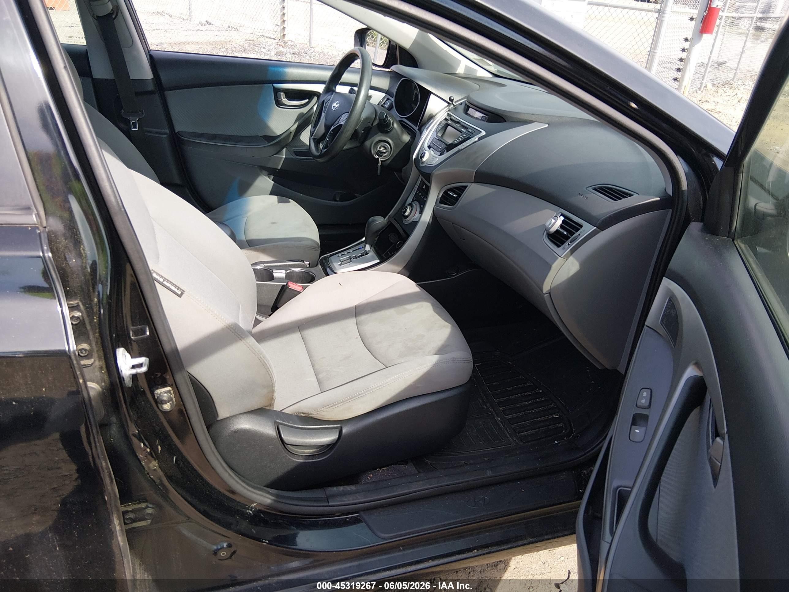 2011 Hyundai Elantra Gls (ulsan Plant) Black vin: KMHDH4AE2BU107134