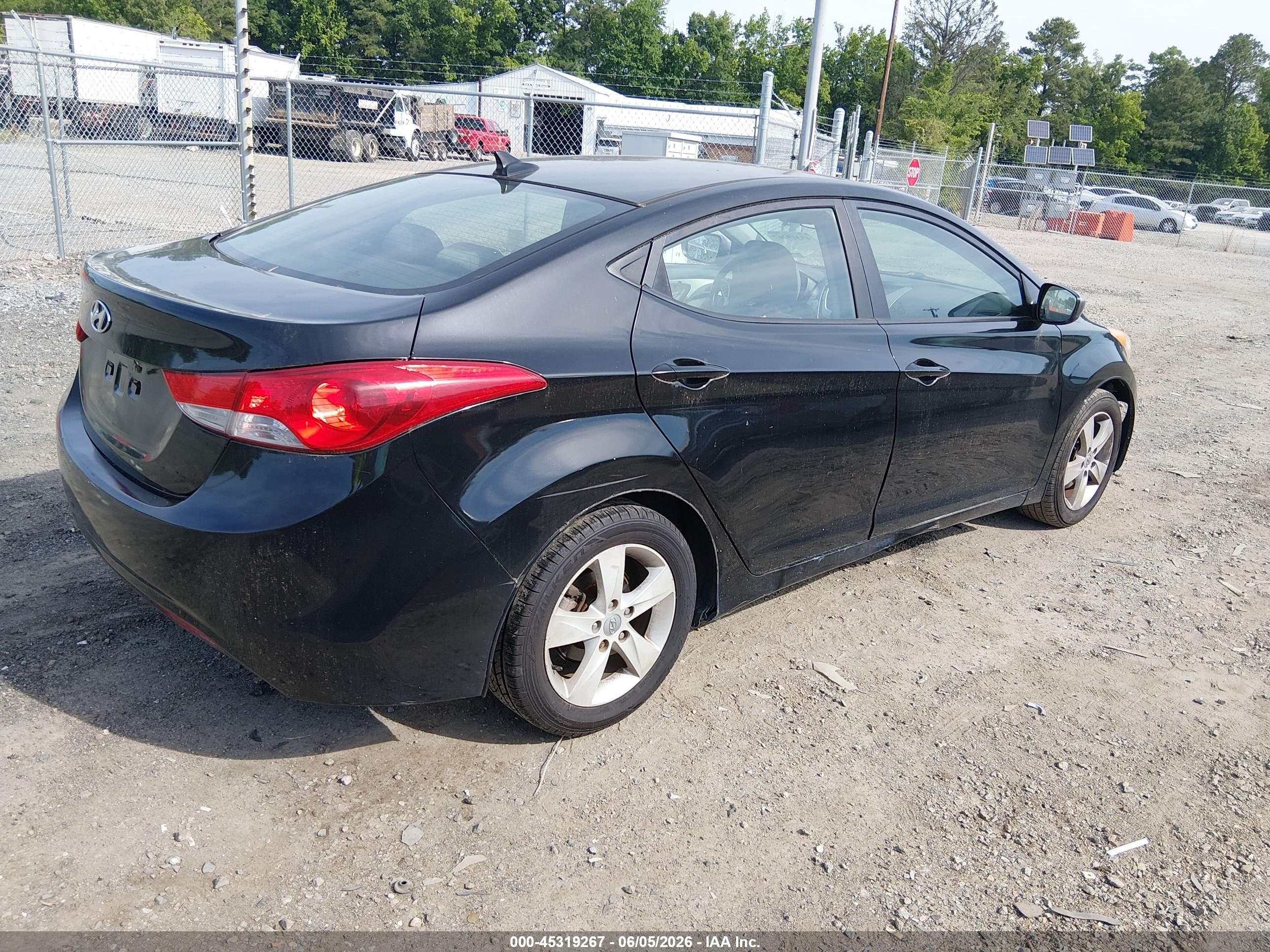 2011 Hyundai Elantra Gls (ulsan Plant) Black vin: KMHDH4AE2BU107134