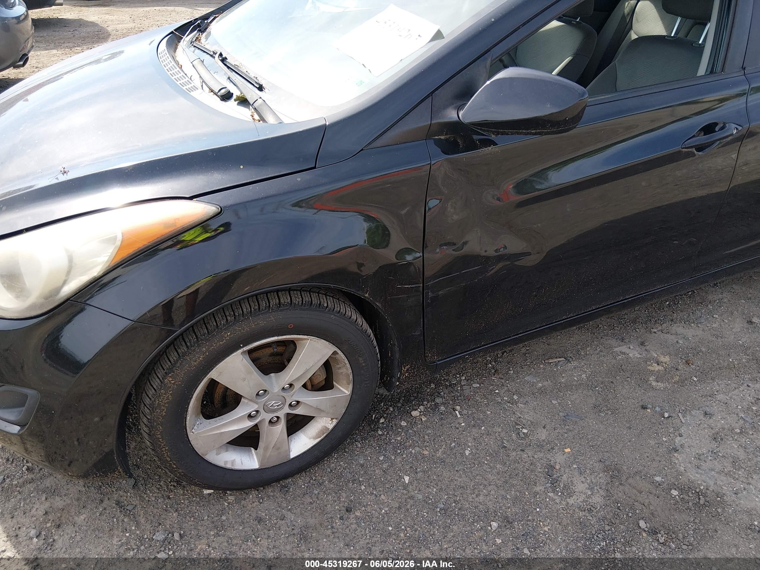 2011 Hyundai Elantra Gls (ulsan Plant) Black vin: KMHDH4AE2BU107134