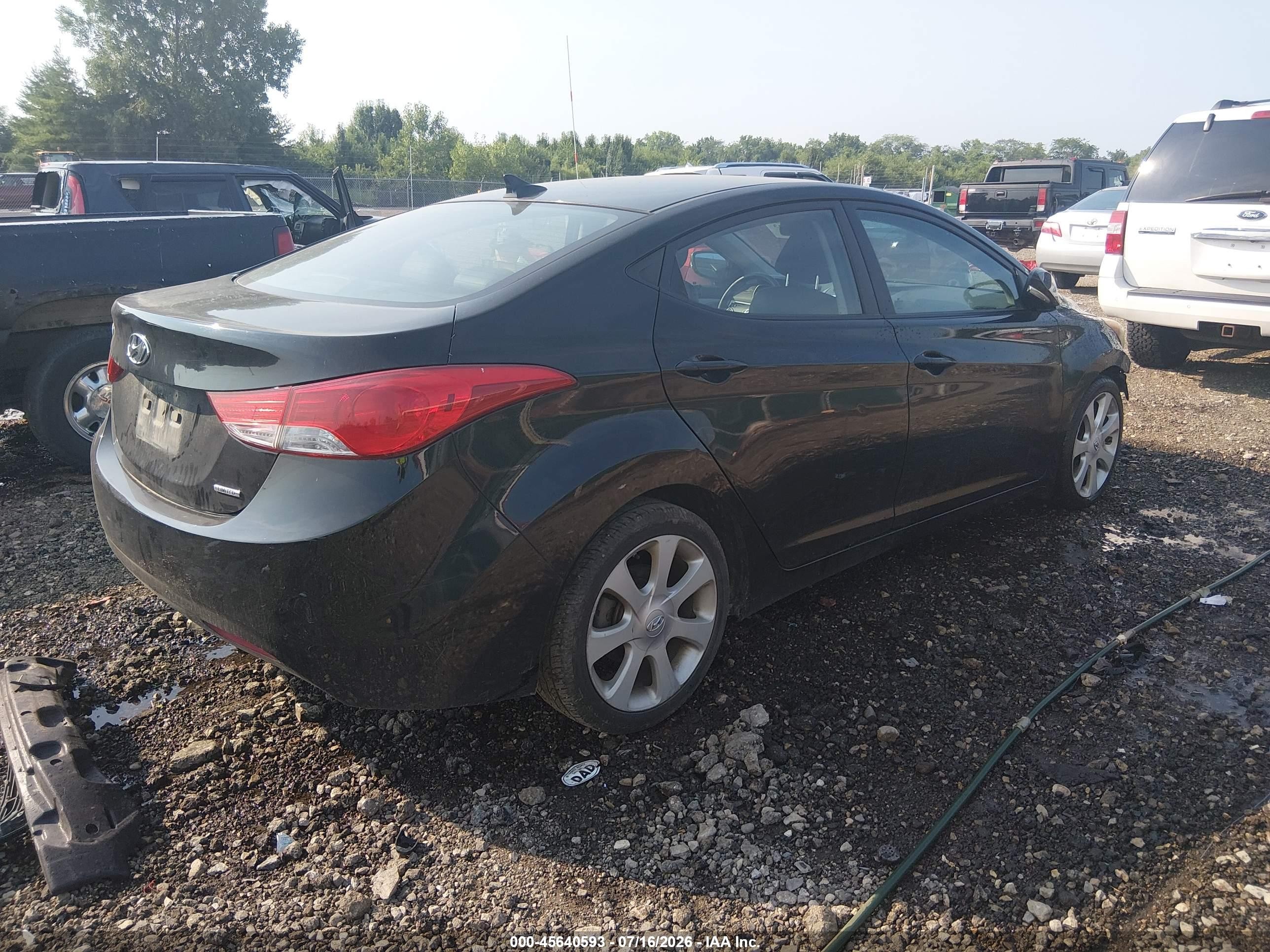 2011 Hyundai Elantra Limited (ulsan Plant) Black vin: KMHDH4AE2BU108980