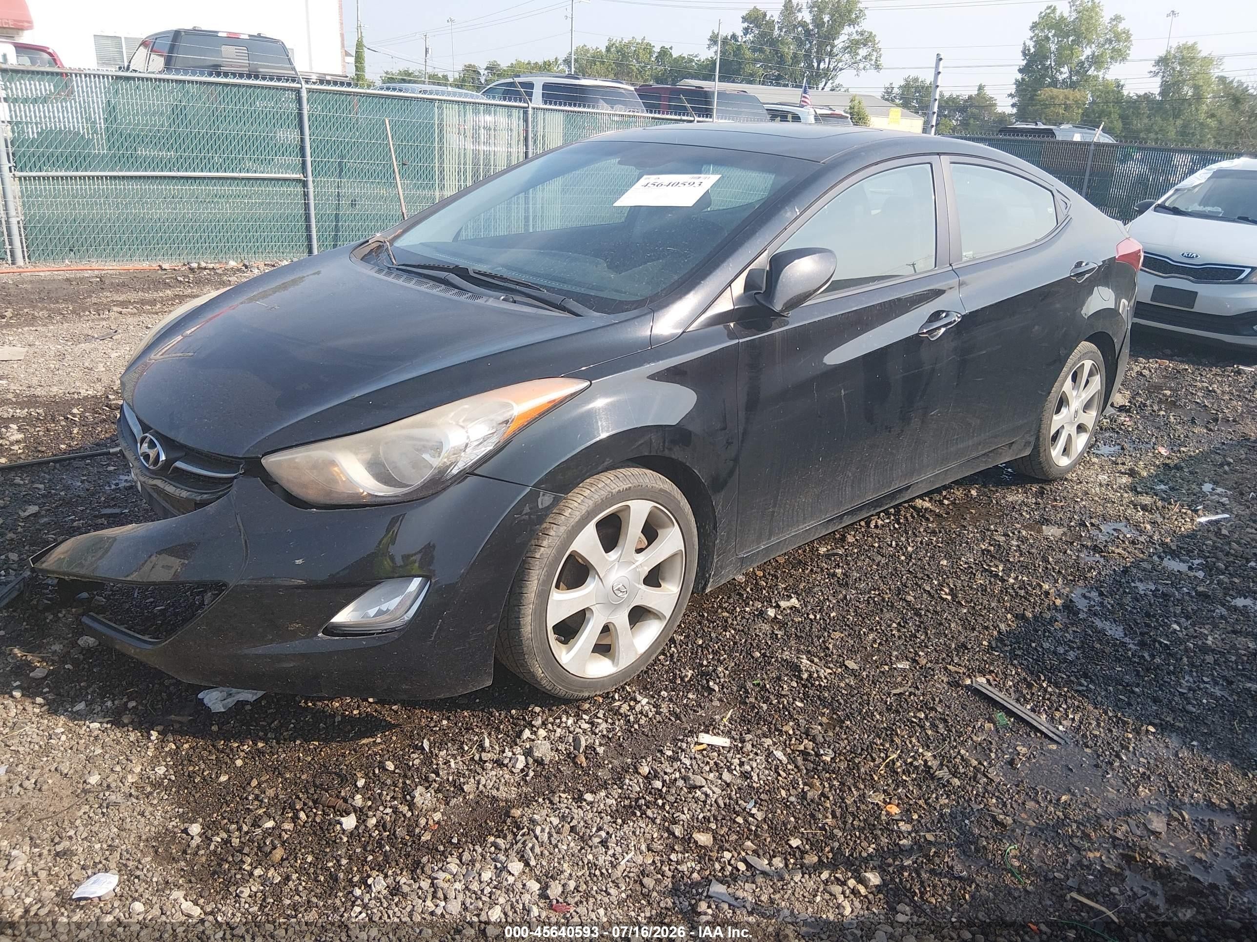 2011 Hyundai Elantra Limited (ulsan Plant) Black vin: KMHDH4AE2BU108980