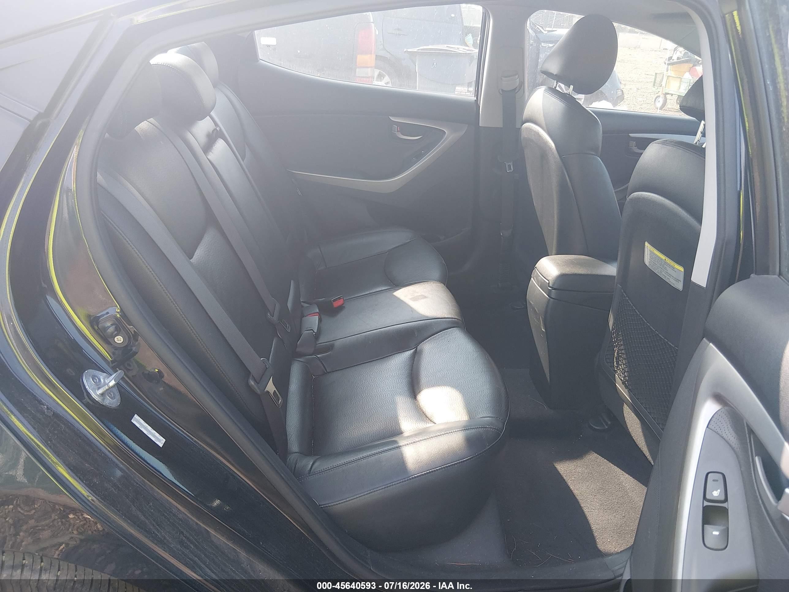 2011 Hyundai Elantra Limited (ulsan Plant) Black vin: KMHDH4AE2BU108980