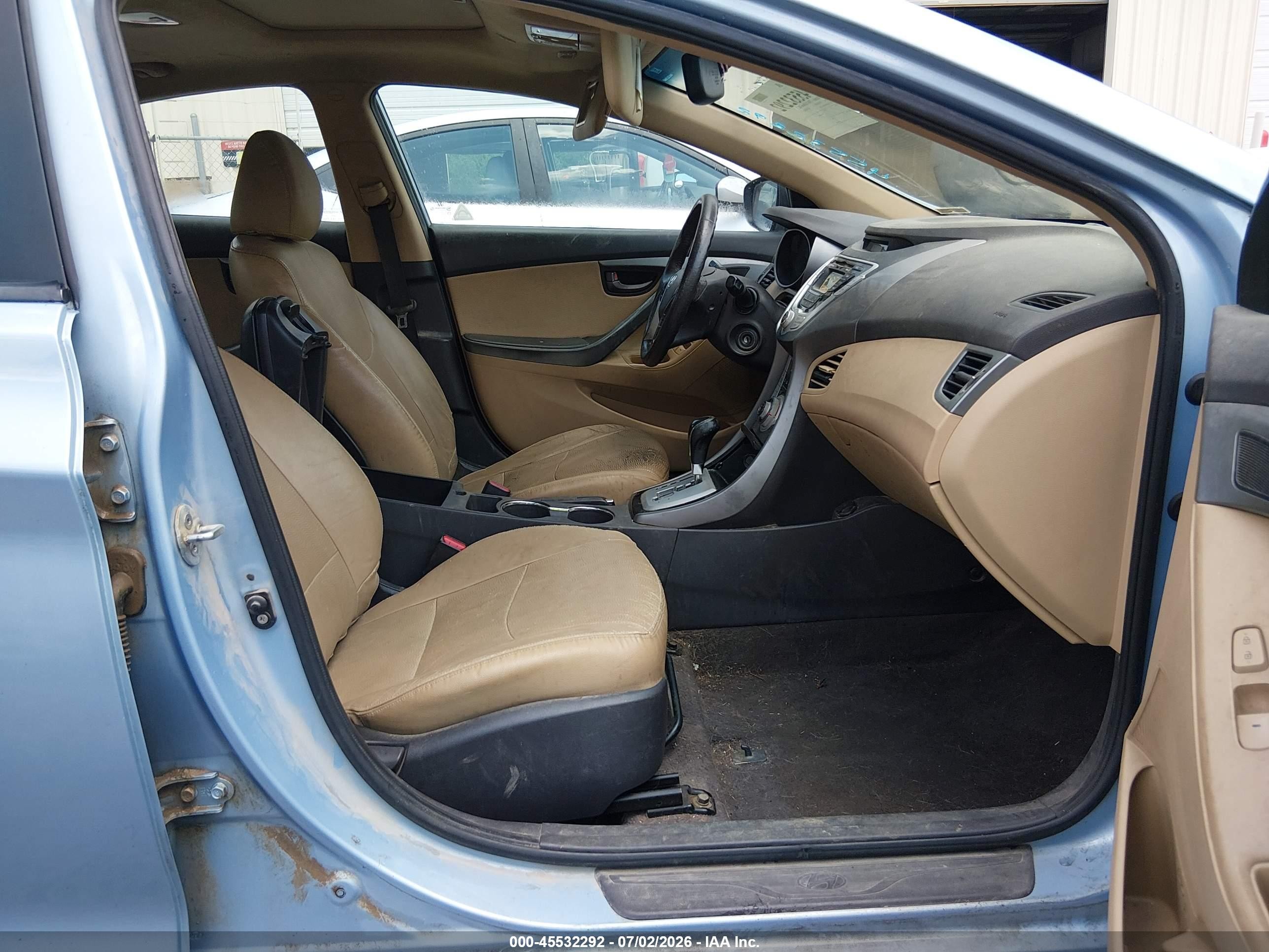 2011 Hyundai Elantra Limited (ulsan Plant) Синий vin: KMHDH4AE2BU135743