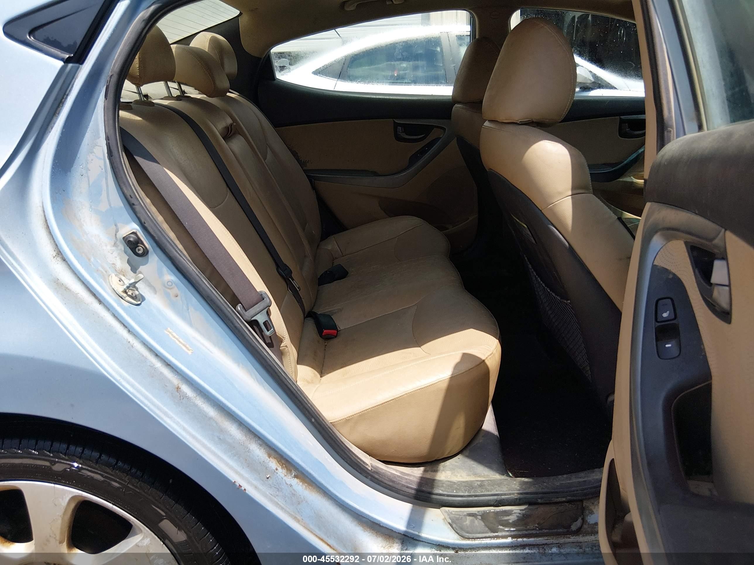 2011 Hyundai Elantra Limited (ulsan Plant) Синий vin: KMHDH4AE2BU135743