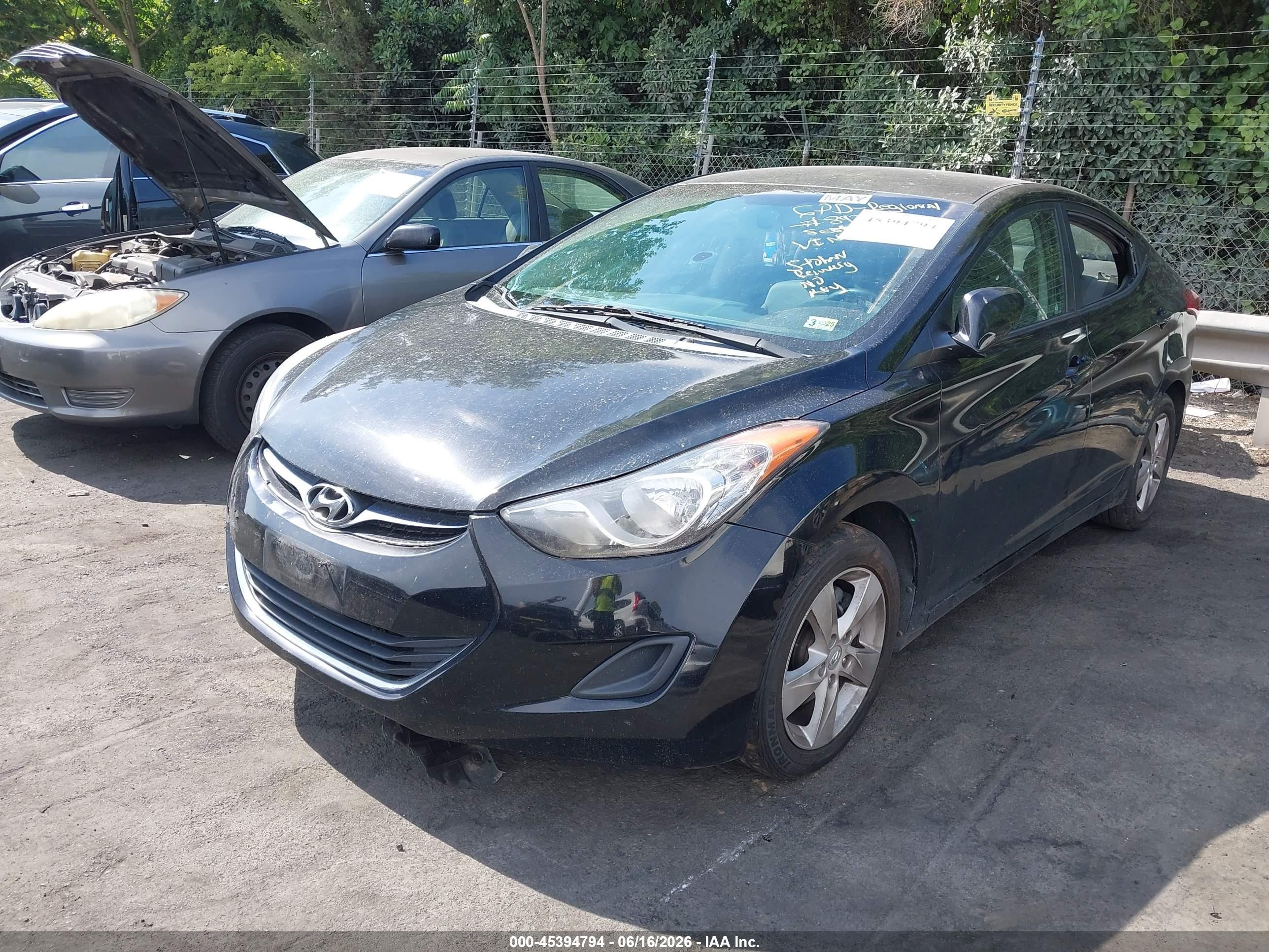 2011 Hyundai Elantra Gls (ulsan Plant) Черный vin: KMHDH4AE2BU143714