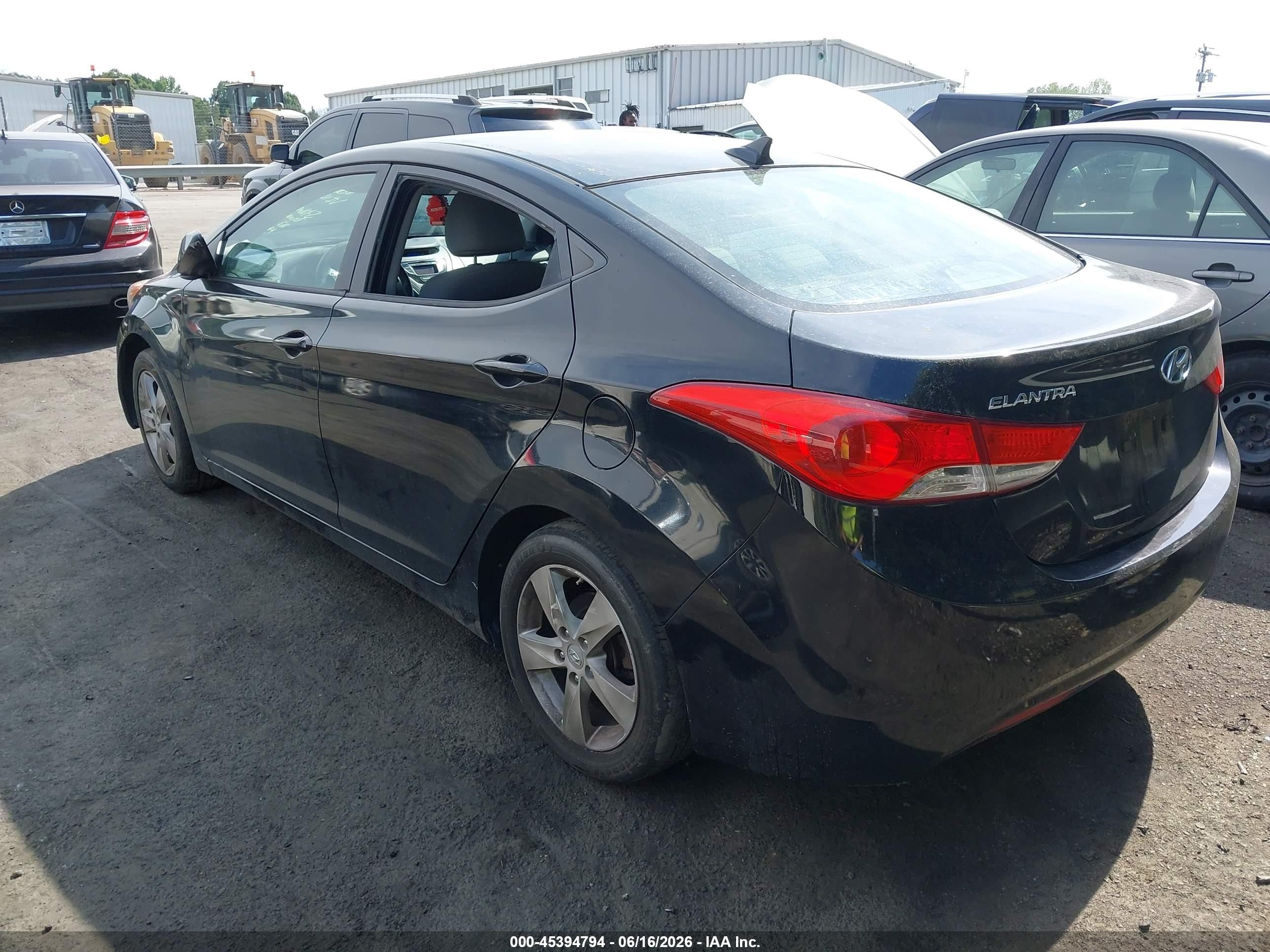 2011 Hyundai Elantra Gls (ulsan Plant) Черный vin: KMHDH4AE2BU143714