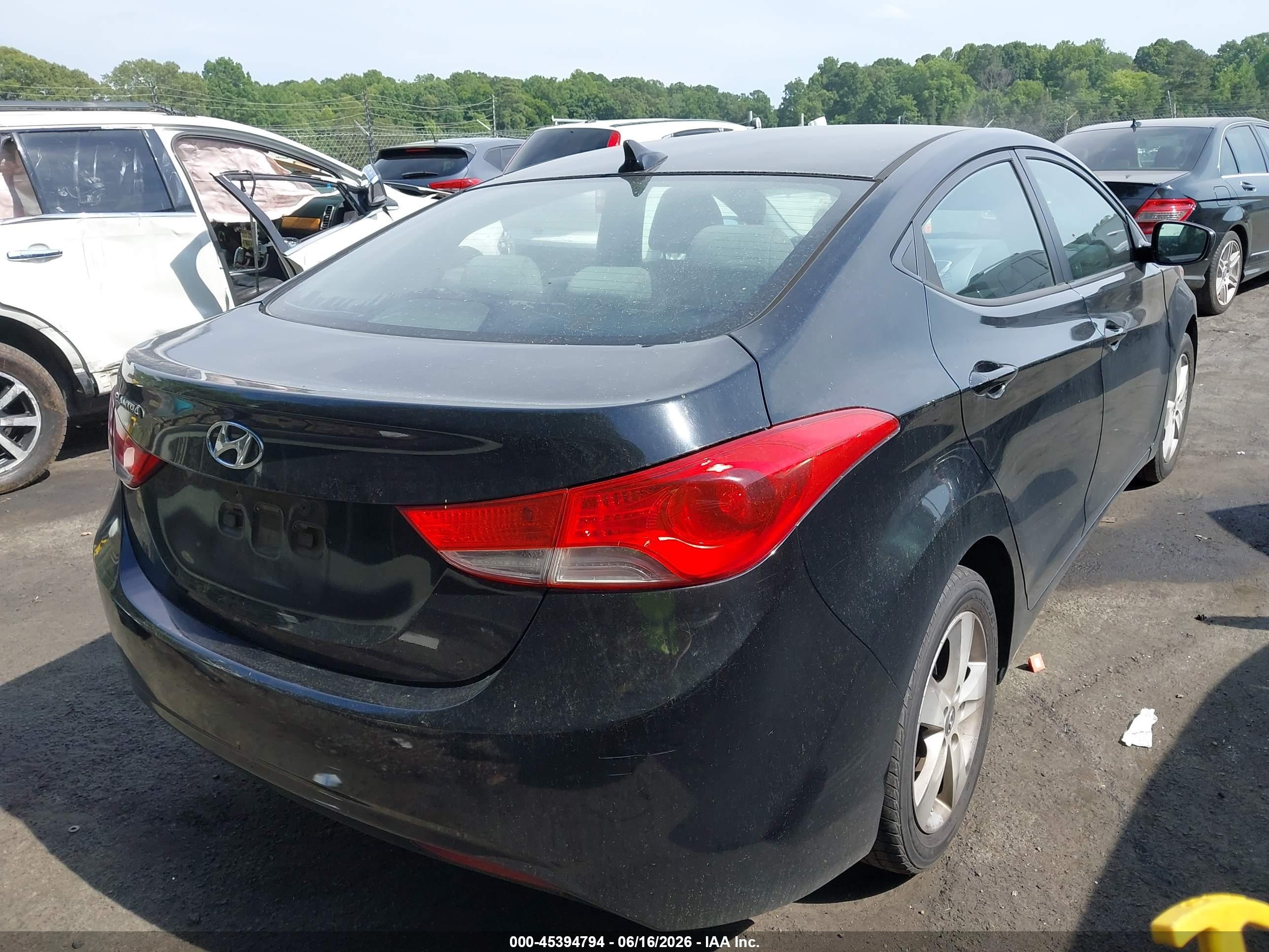 2011 Hyundai Elantra Gls (ulsan Plant) Черный vin: KMHDH4AE2BU143714