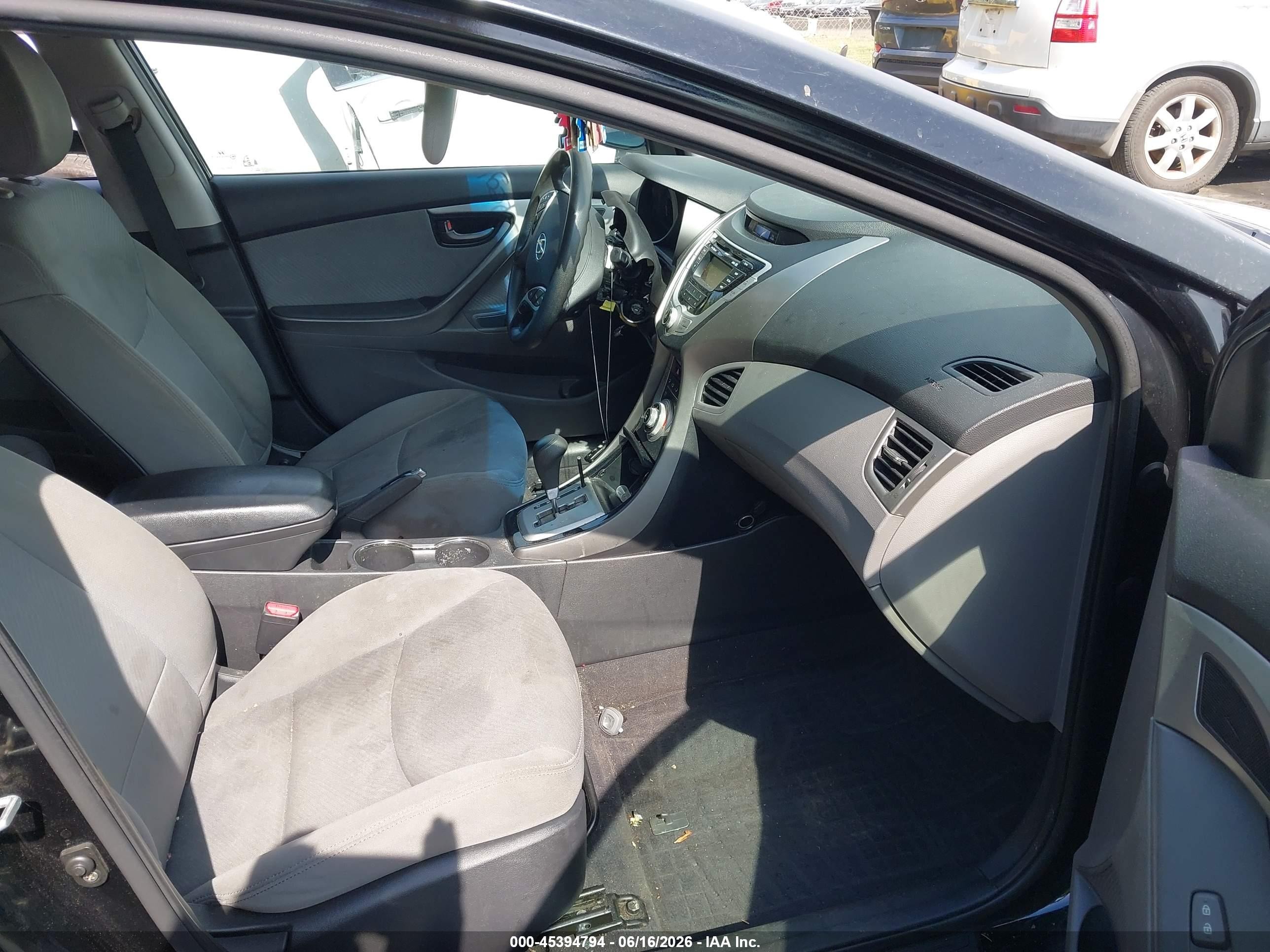 2011 Hyundai Elantra Gls (ulsan Plant) Черный vin: KMHDH4AE2BU143714