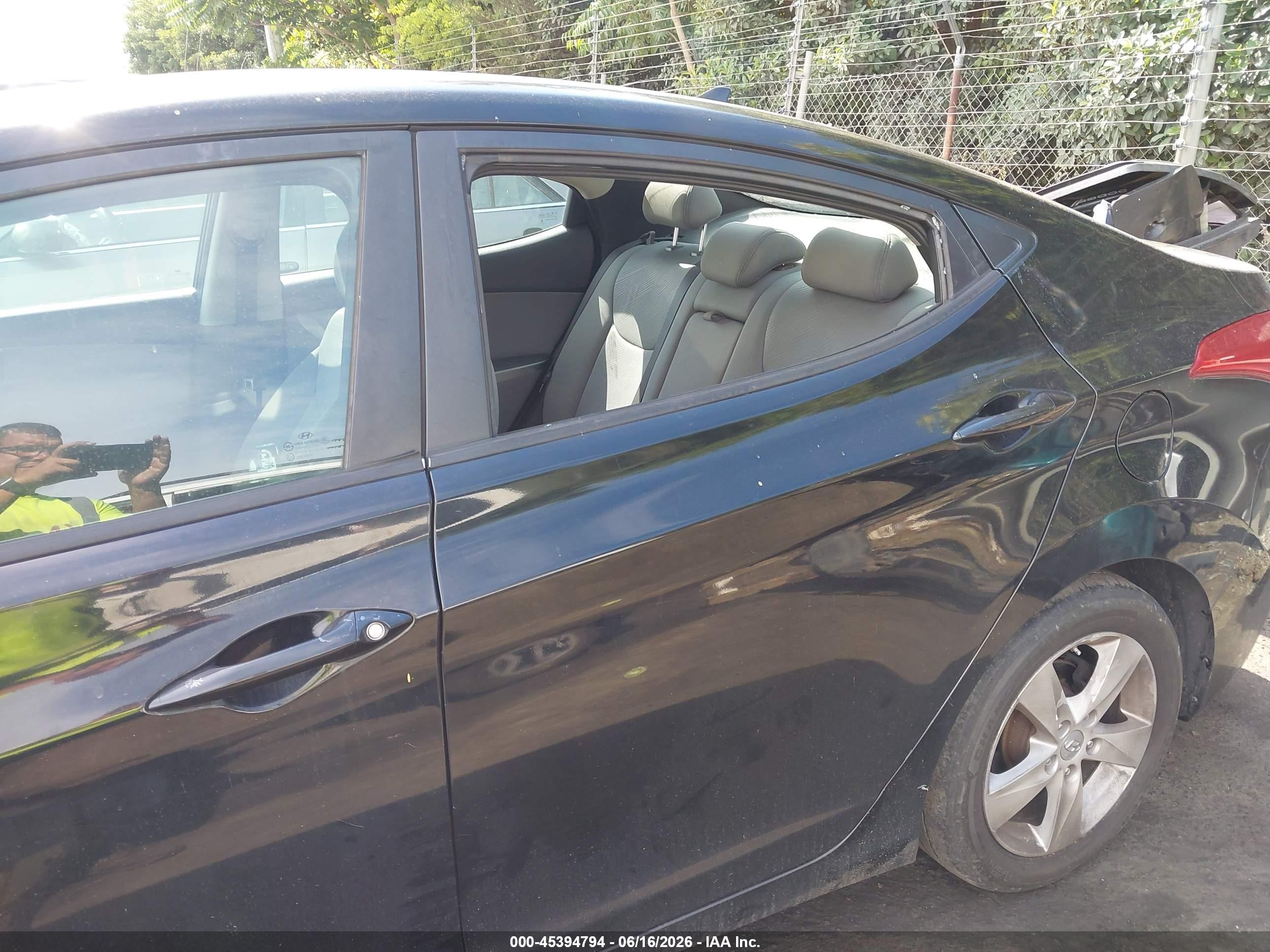 2011 Hyundai Elantra Gls (ulsan Plant) Черный vin: KMHDH4AE2BU143714