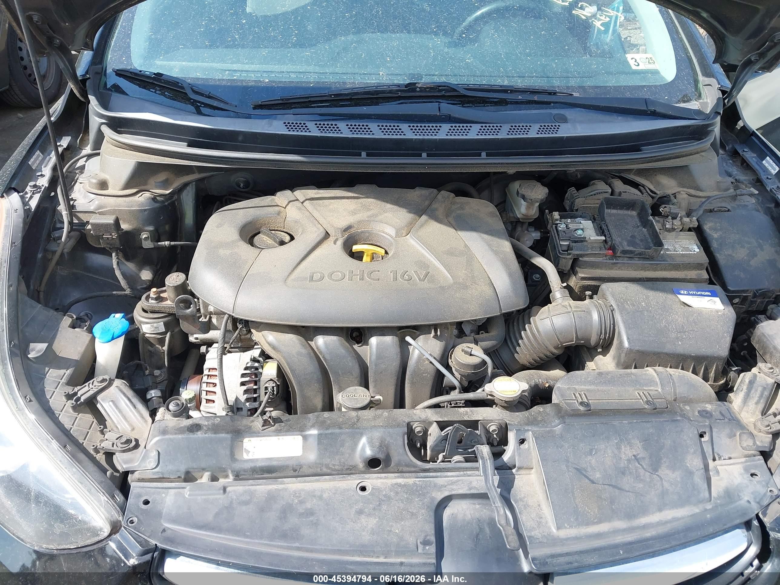 2011 Hyundai Elantra Gls (ulsan Plant) Черный vin: KMHDH4AE2BU143714