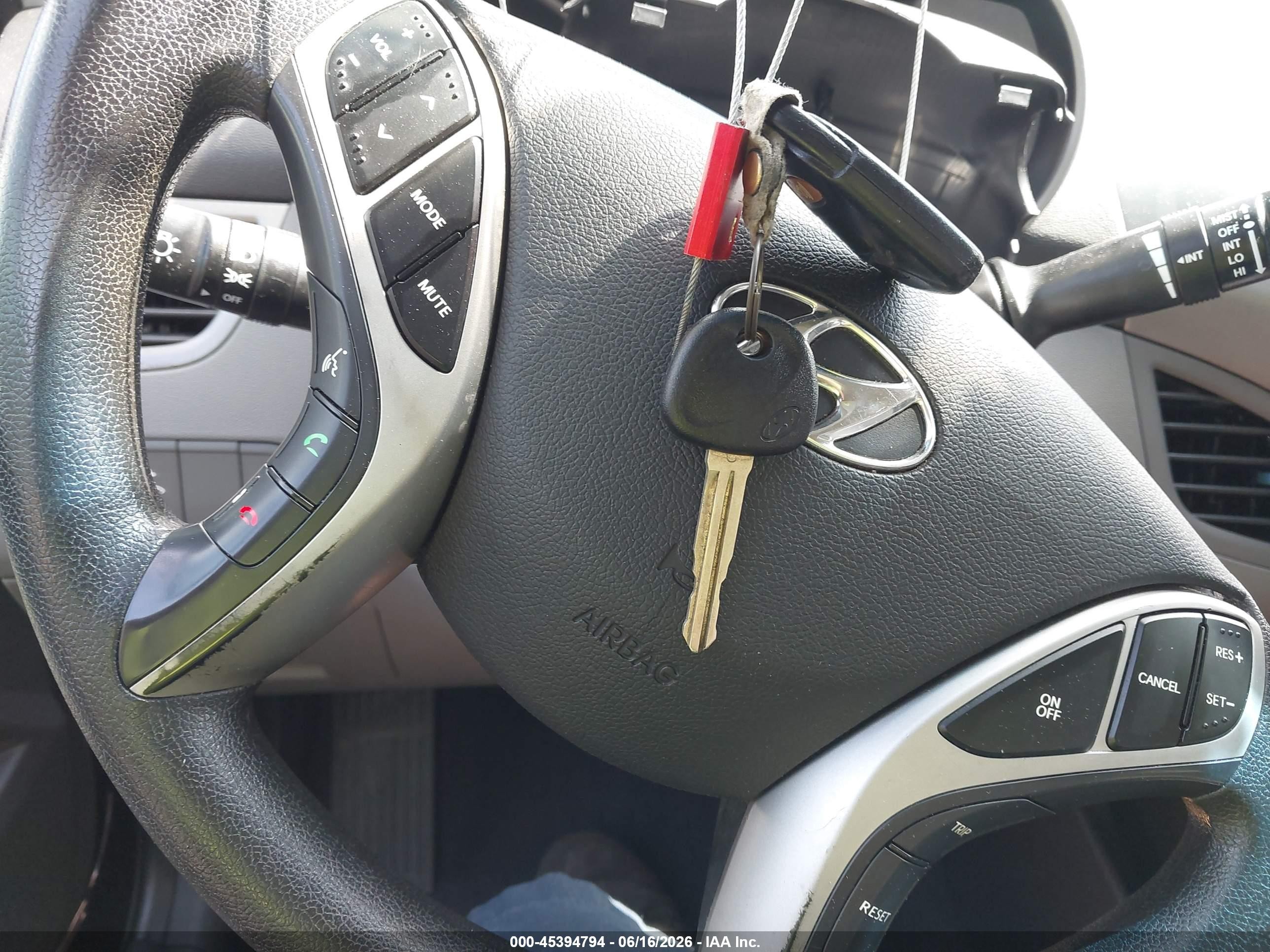 2011 Hyundai Elantra Gls (ulsan Plant) Черный vin: KMHDH4AE2BU143714