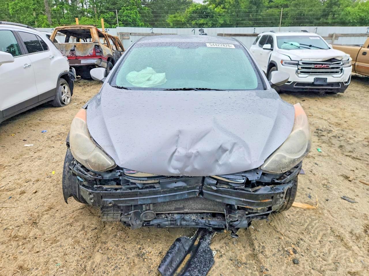 2011 Hyun Elantra Limited Gray vin: KMHDH4AE2BU151134