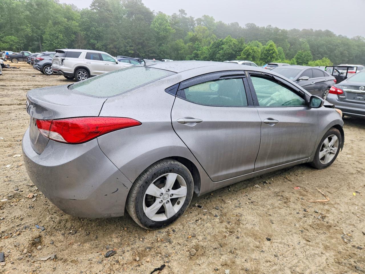 2011 Hyun Elantra Limited Gray vin: KMHDH4AE2BU151134