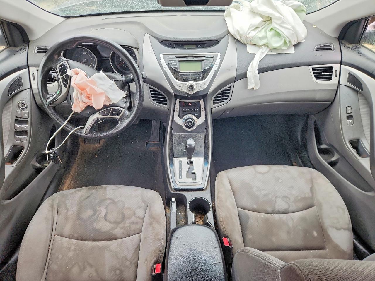 2011 Hyun Elantra Limited Gray vin: KMHDH4AE2BU151134