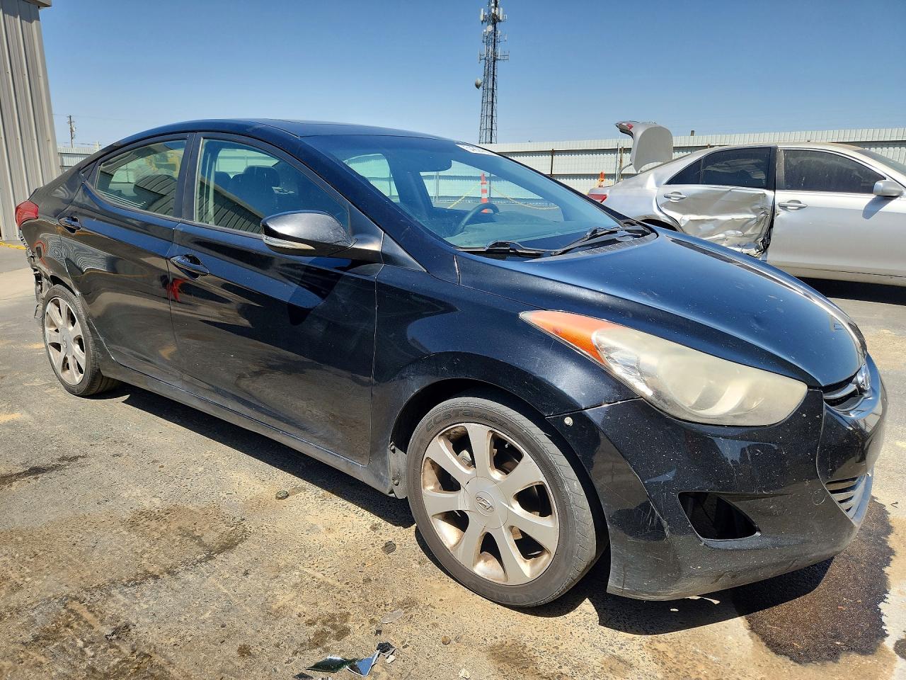 2011 Hyundai Elantra Limited Black vin: KMHDH4AE2BU157600