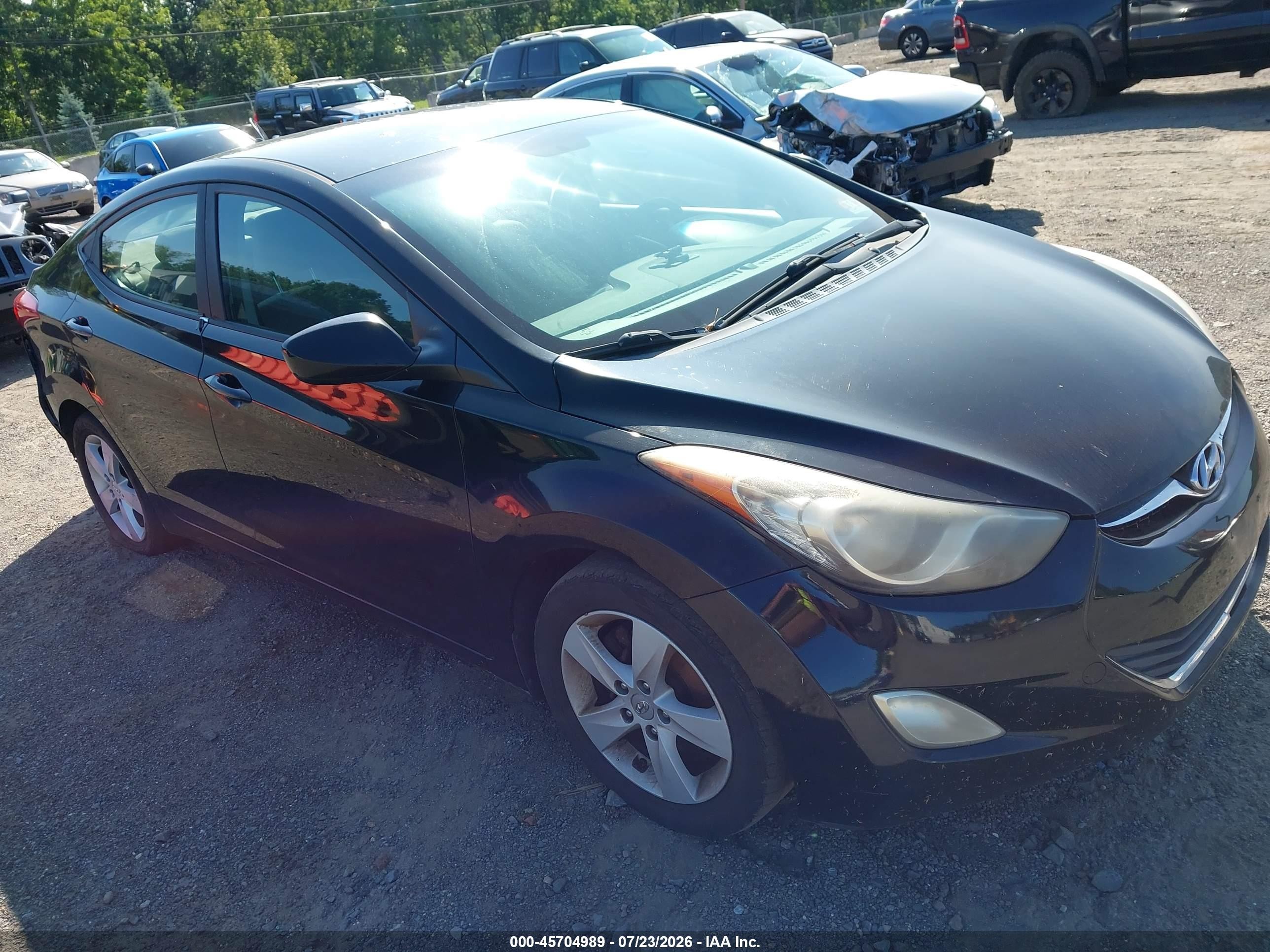 2012 Hyundai Elantra Gls (ulsan Plant) Black vin: KMHDH4AE2CU183096