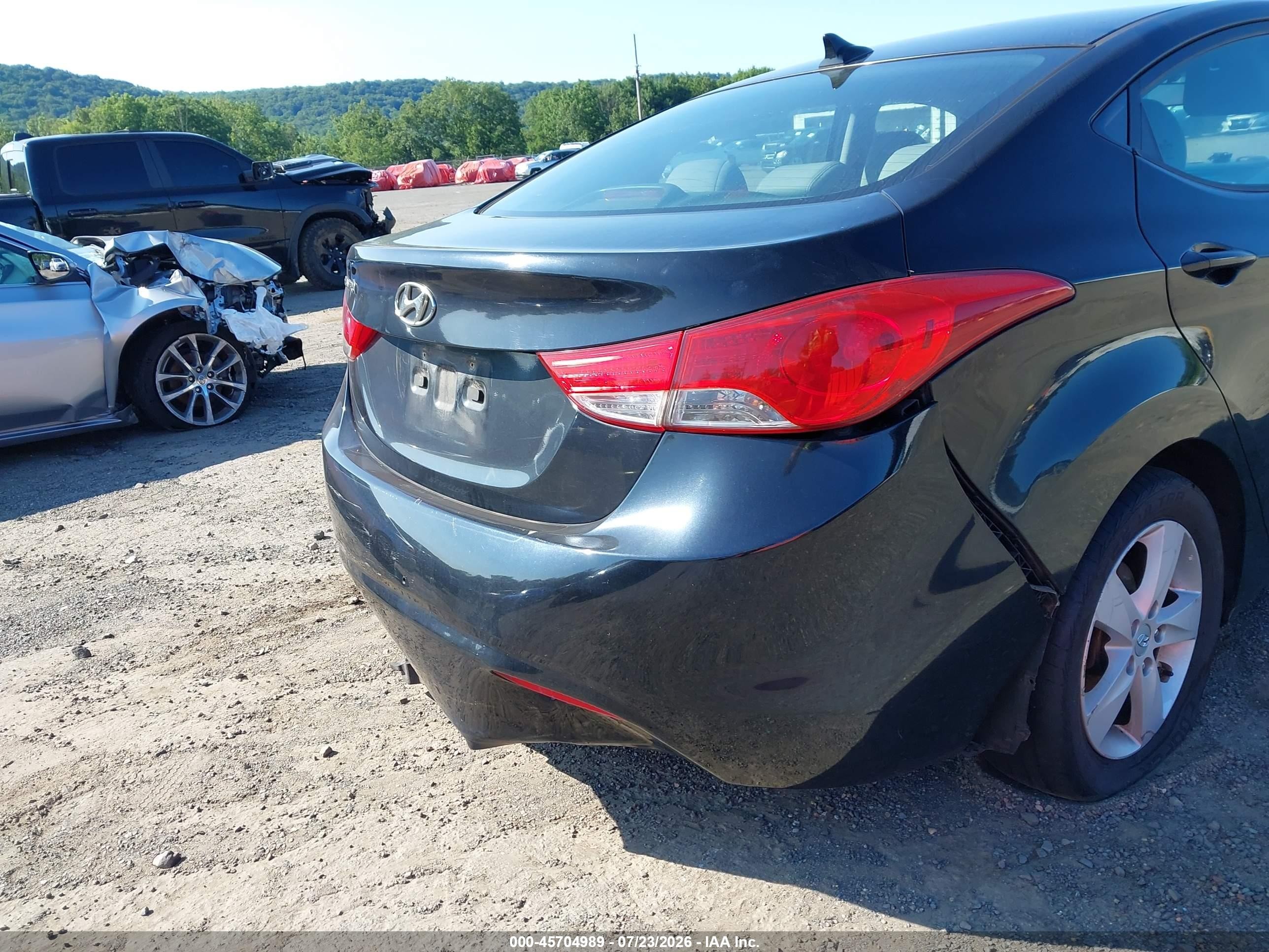 2012 Hyundai Elantra Gls (ulsan Plant) Black vin: KMHDH4AE2CU183096