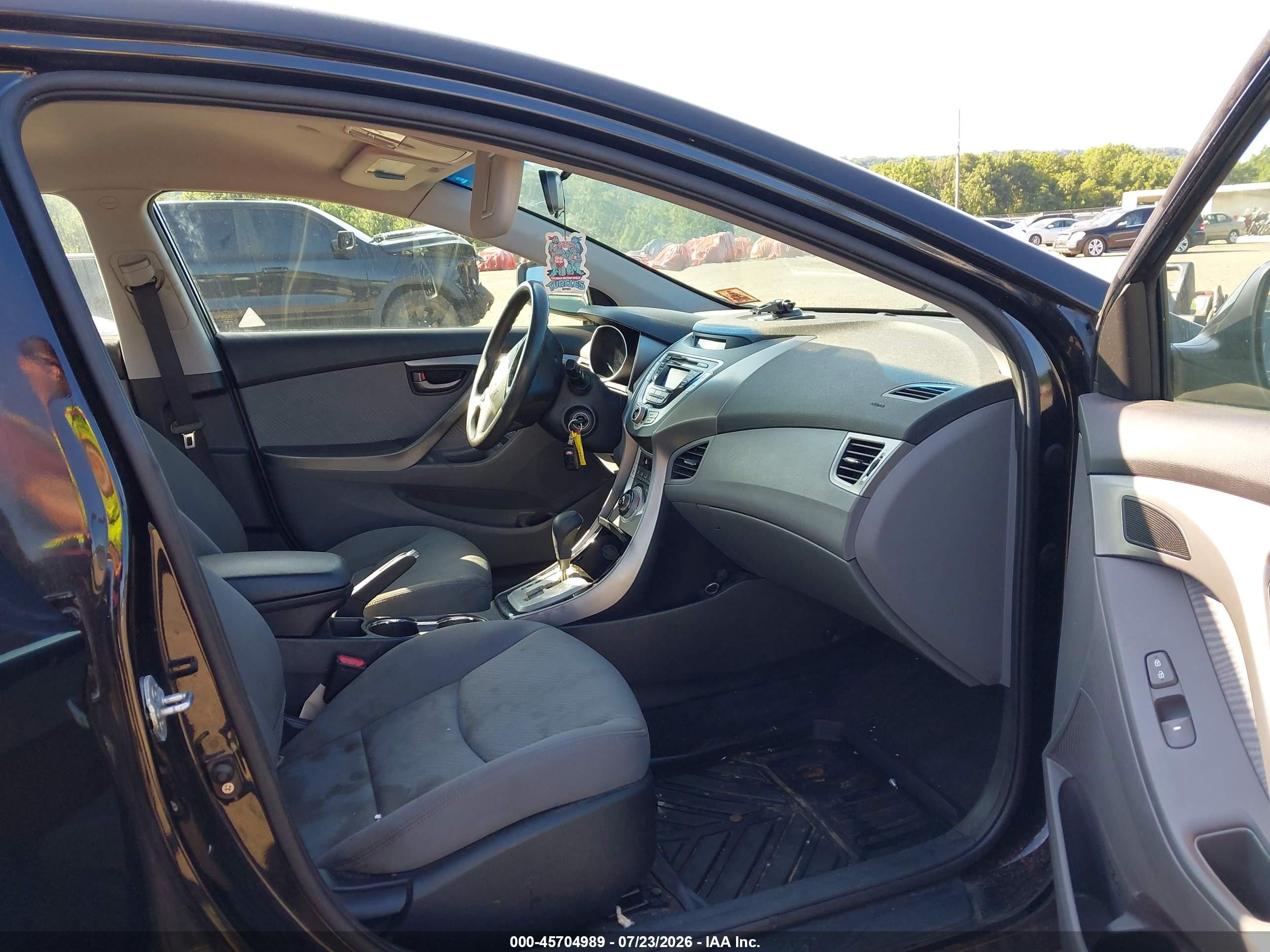2012 Hyundai Elantra Gls (ulsan Plant) Black vin: KMHDH4AE2CU183096