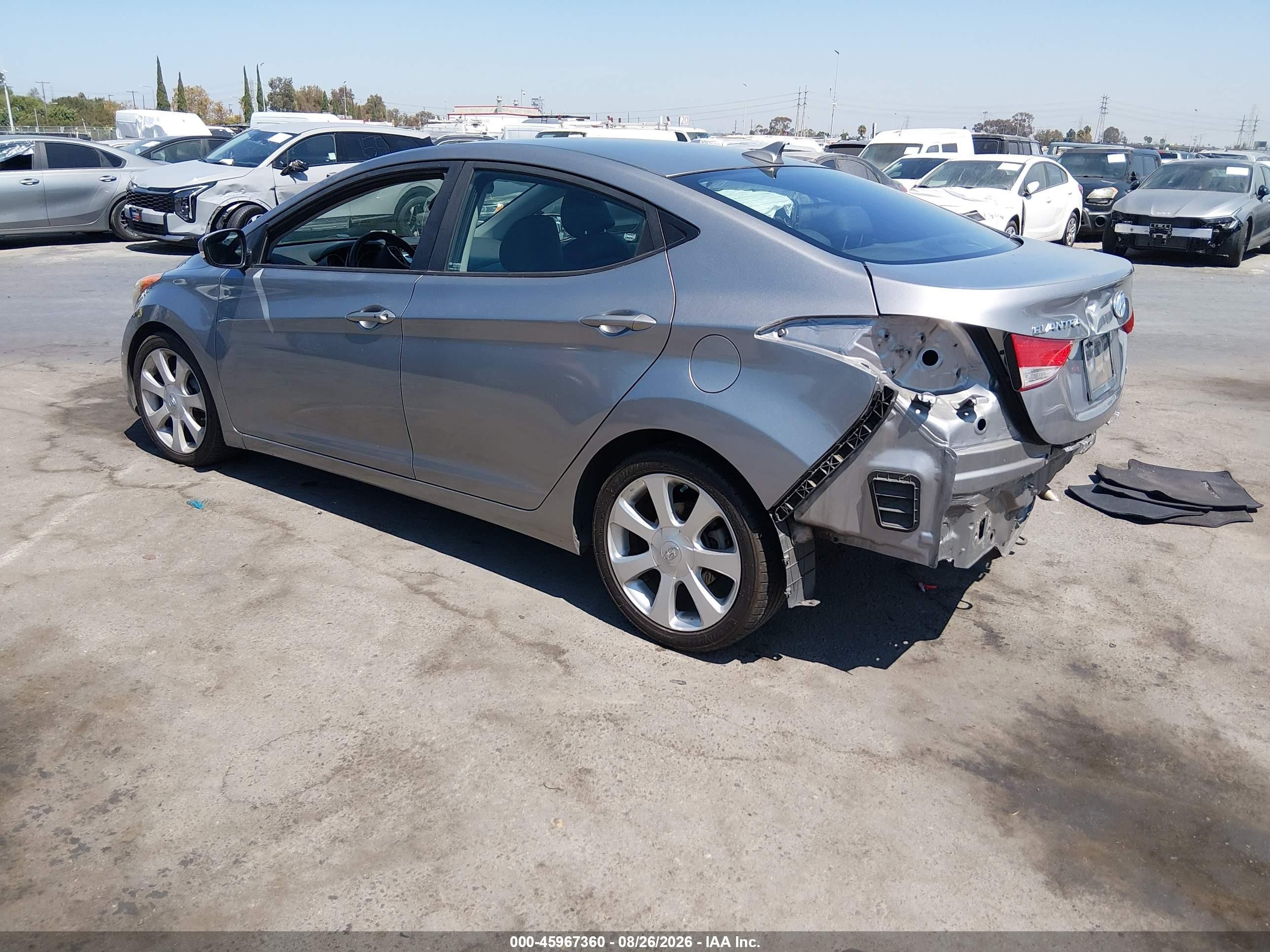 2012 Hyundai Elantra Limited (ulsan Plant) Gray vin: KMHDH4AE2CU189125