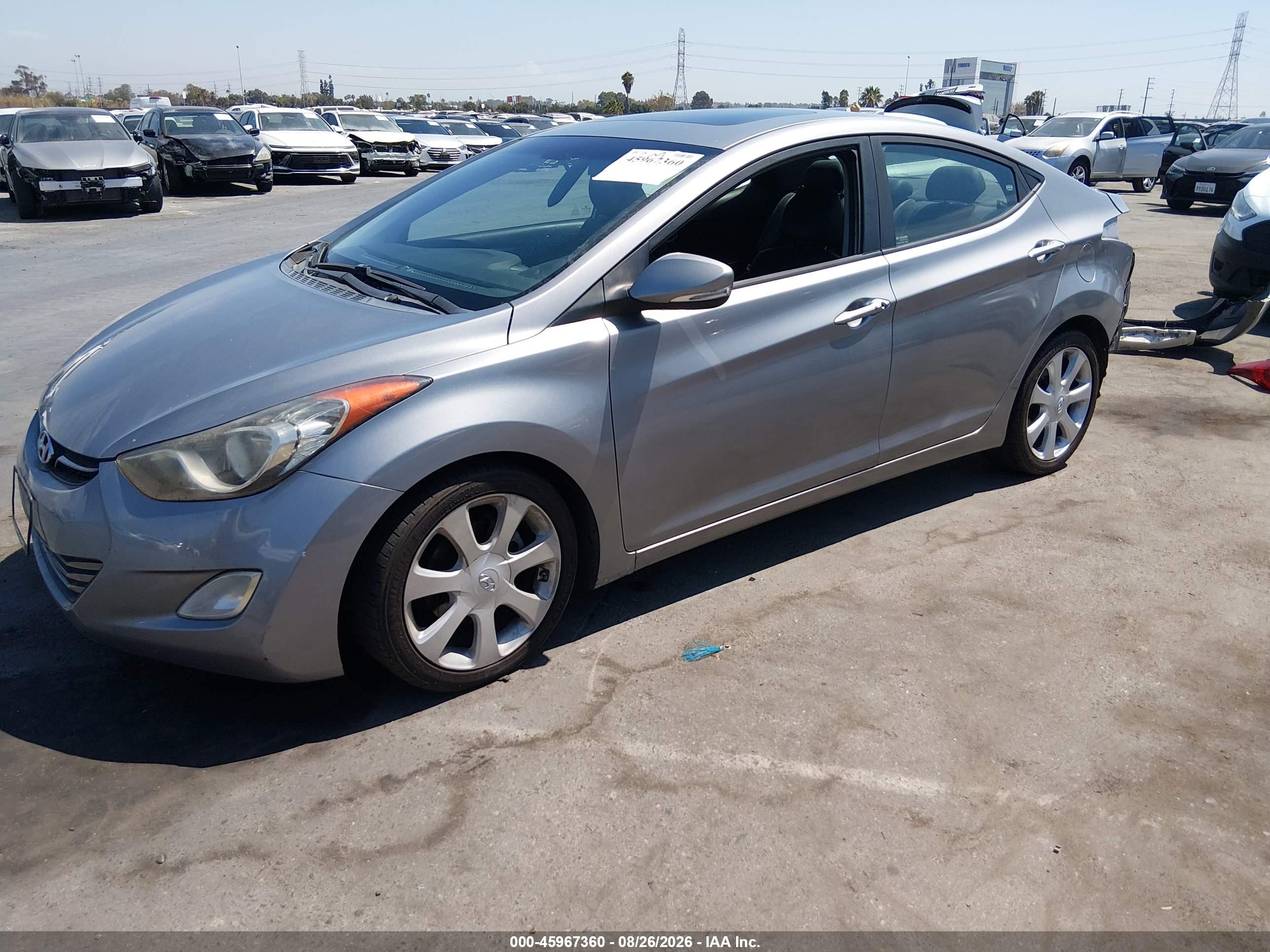 2012 Hyundai Elantra Limited (ulsan Plant) Gray vin: KMHDH4AE2CU189125