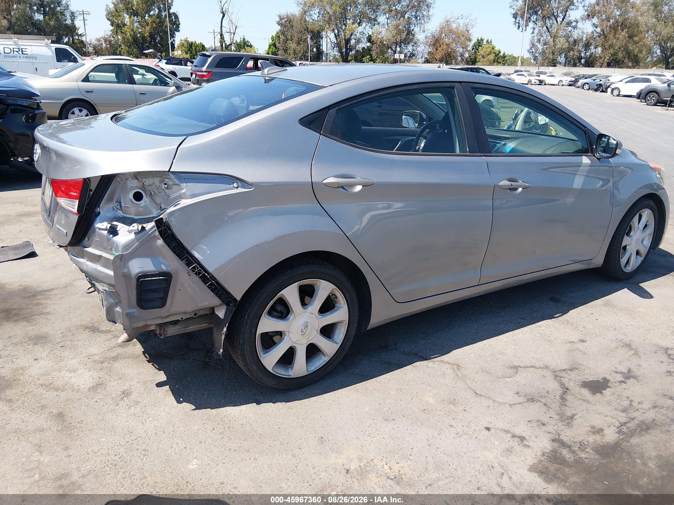 2012 Hyundai Elantra Limited (ulsan Plant) Gray vin: KMHDH4AE2CU189125