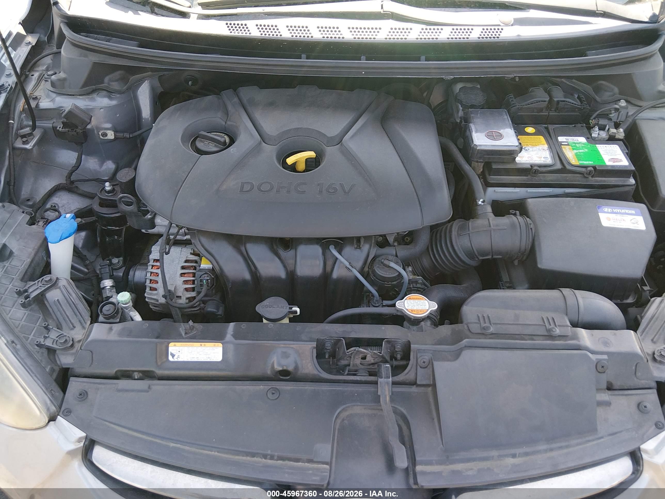 2012 Hyundai Elantra Limited (ulsan Plant) Gray vin: KMHDH4AE2CU189125