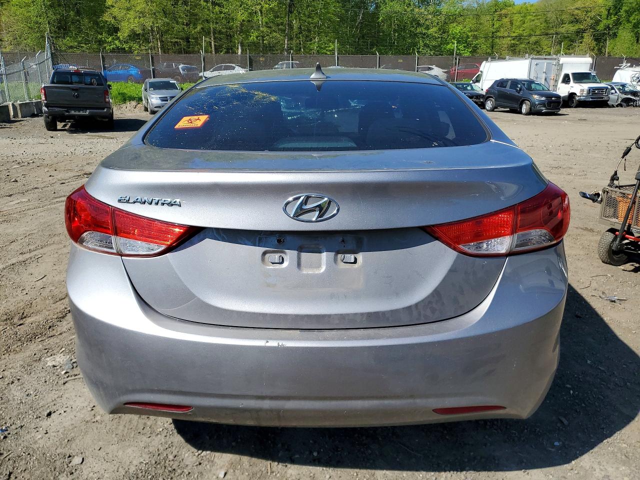 2012 Hyundai Elantra Gls Silver vin: KMHDH4AE2CU189383