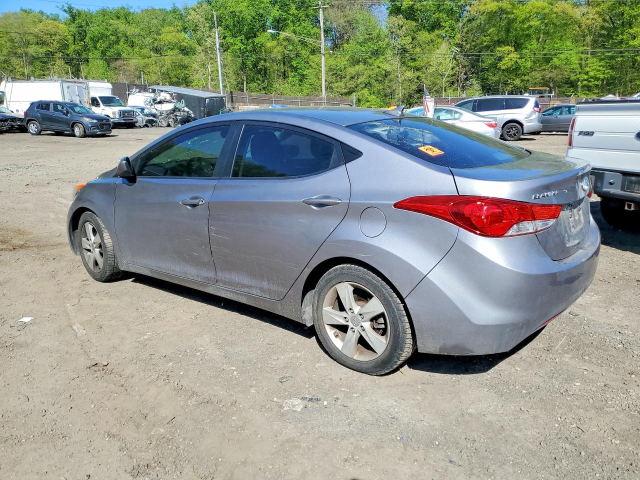 2012 Hyundai Elantra Gls Silver vin: KMHDH4AE2CU189383