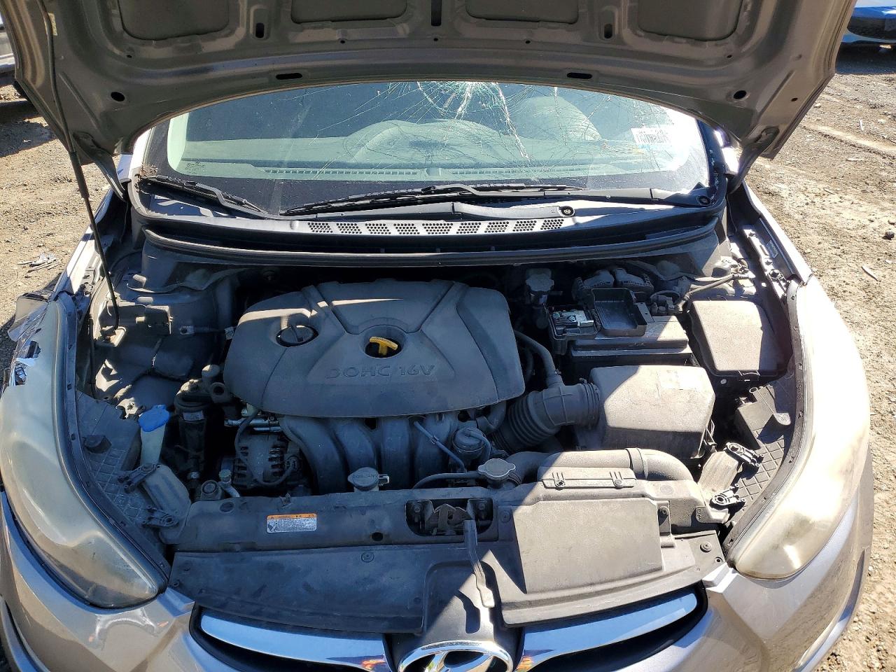 2012 Hyundai Elantra Gls Silver vin: KMHDH4AE2CU189383