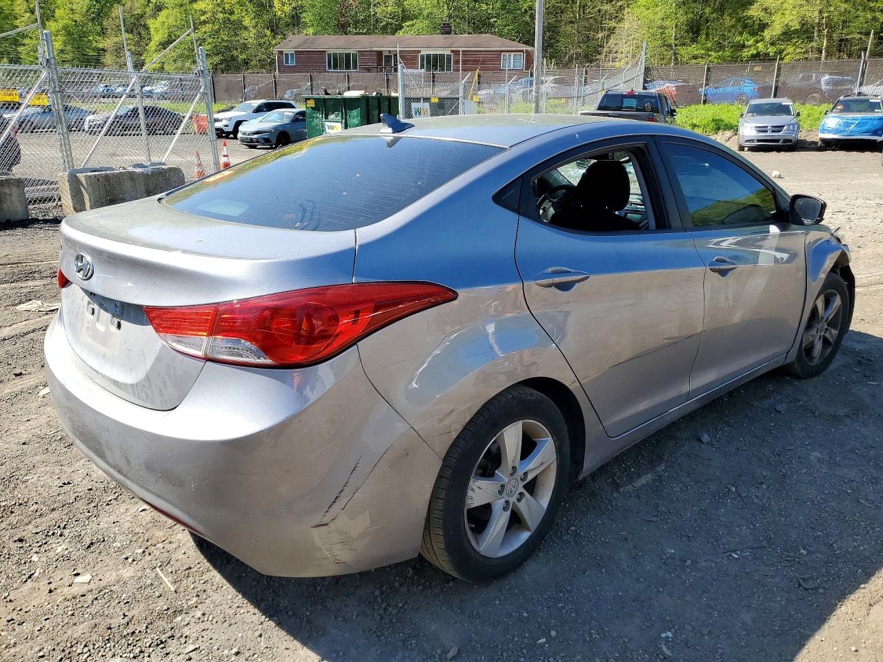 2012 Hyundai Elantra Gls Silver vin: KMHDH4AE2CU189383