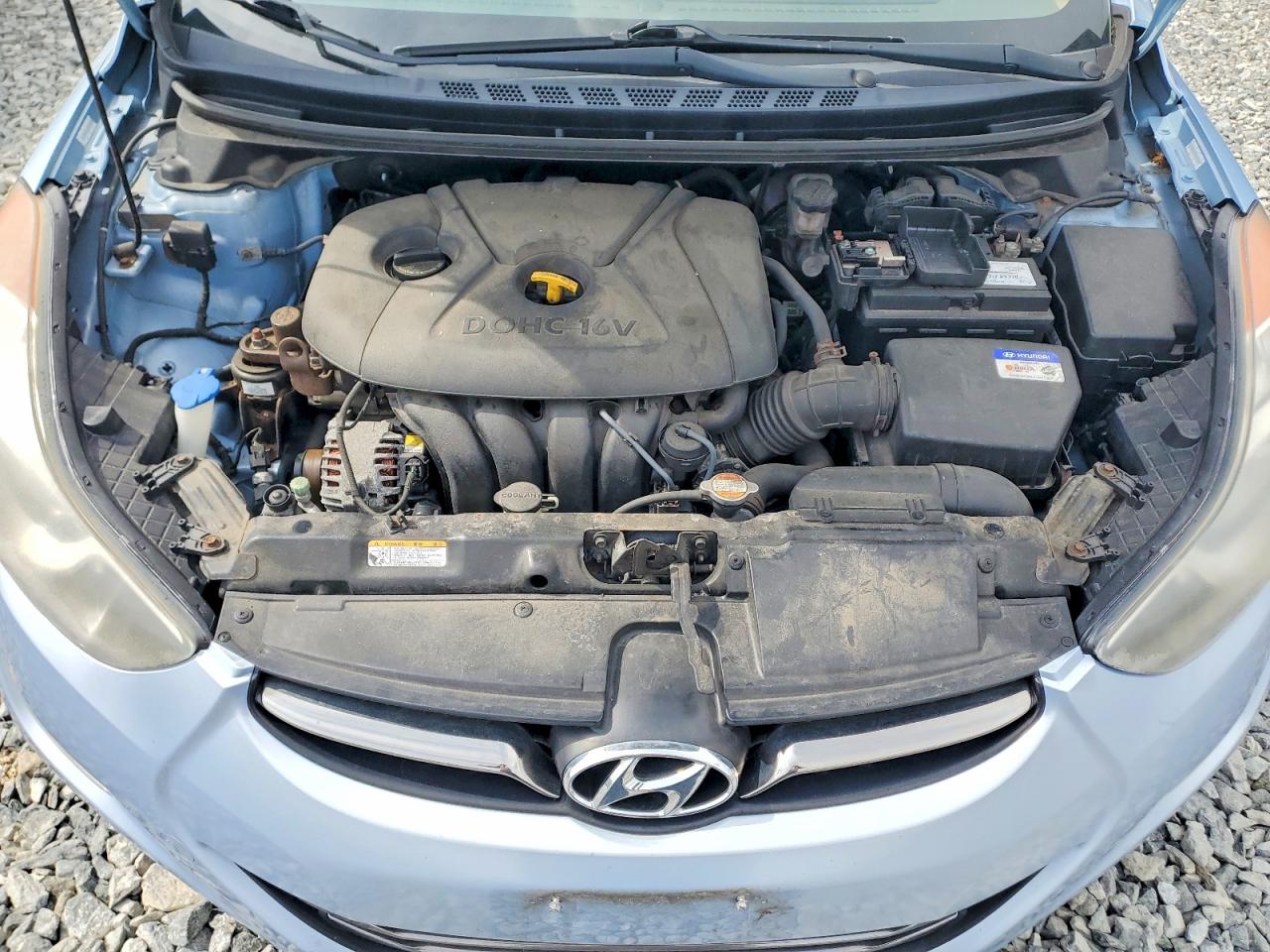 2012 Hyundai Elantra Limited Blue vin: KMHDH4AE2CU203329