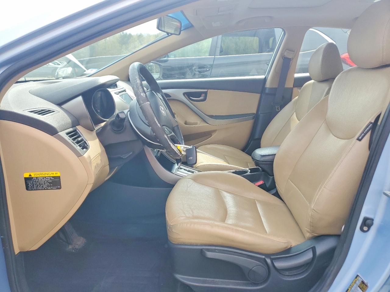 2012 Hyundai Elantra Limited Blue vin: KMHDH4AE2CU203329