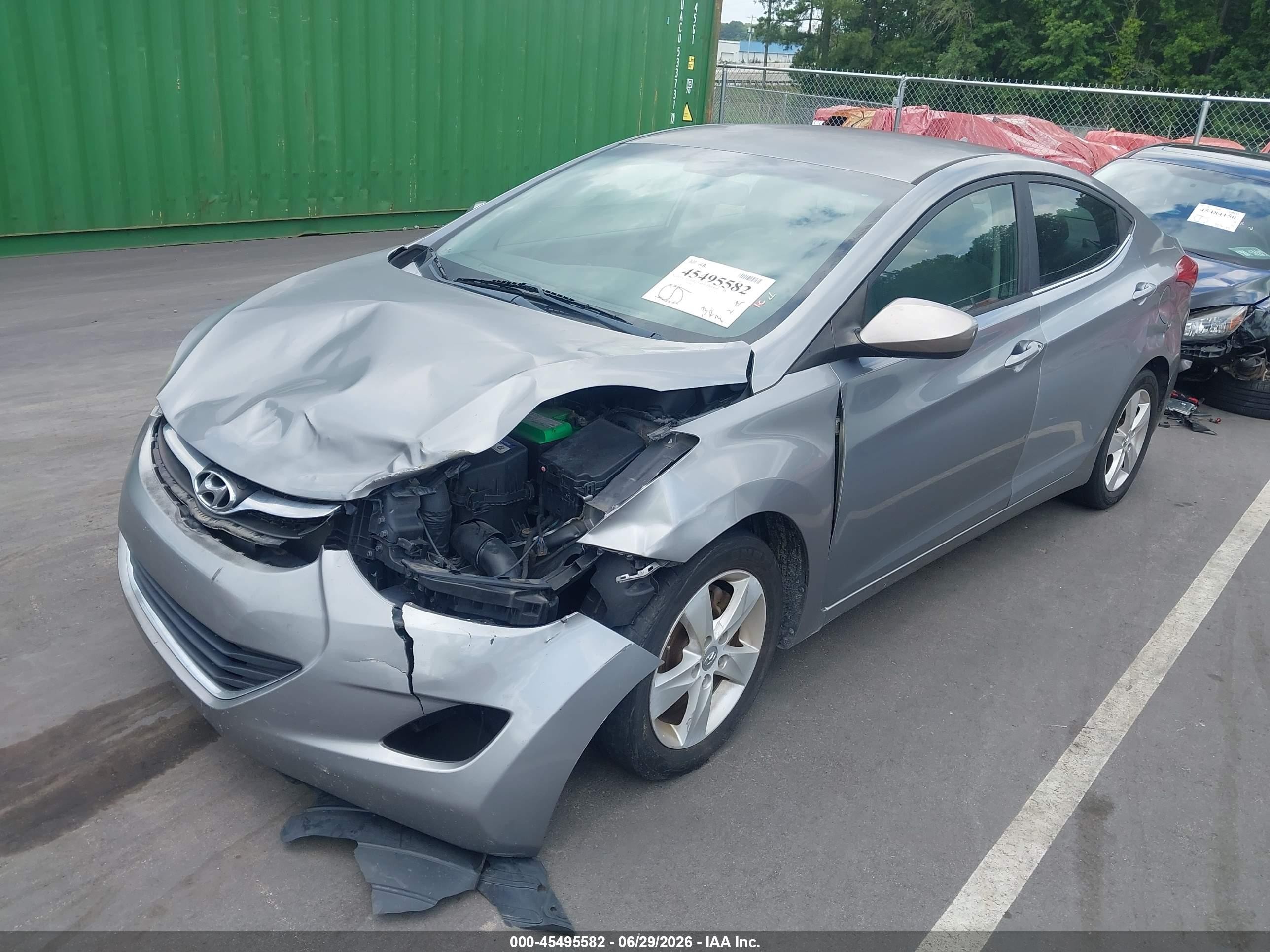 2012 Hyundai Elantra Gls (ulsan Plant) Серый vin: KMHDH4AE2CU211253