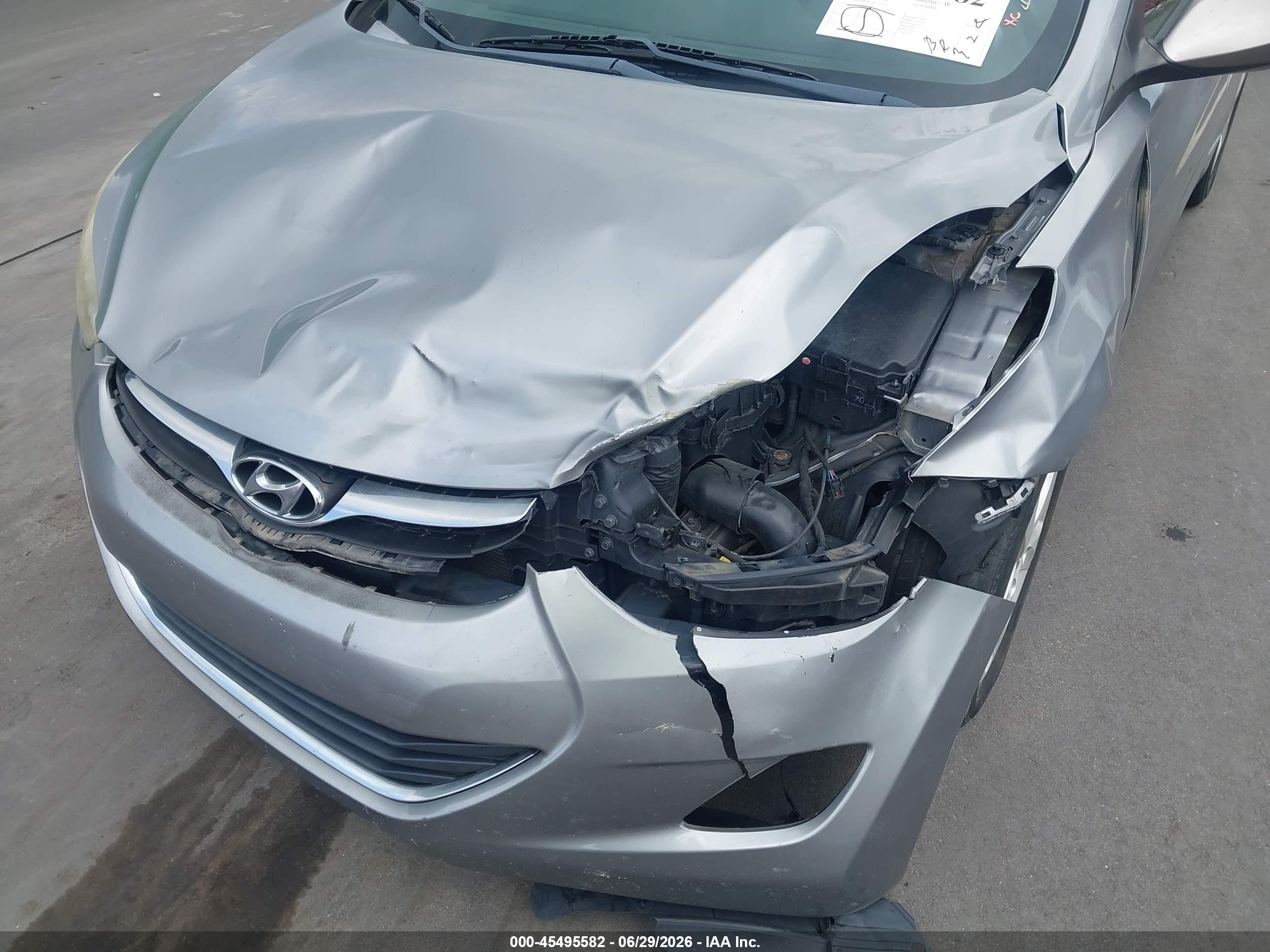 2012 Hyundai Elantra Gls (ulsan Plant) Серый vin: KMHDH4AE2CU211253