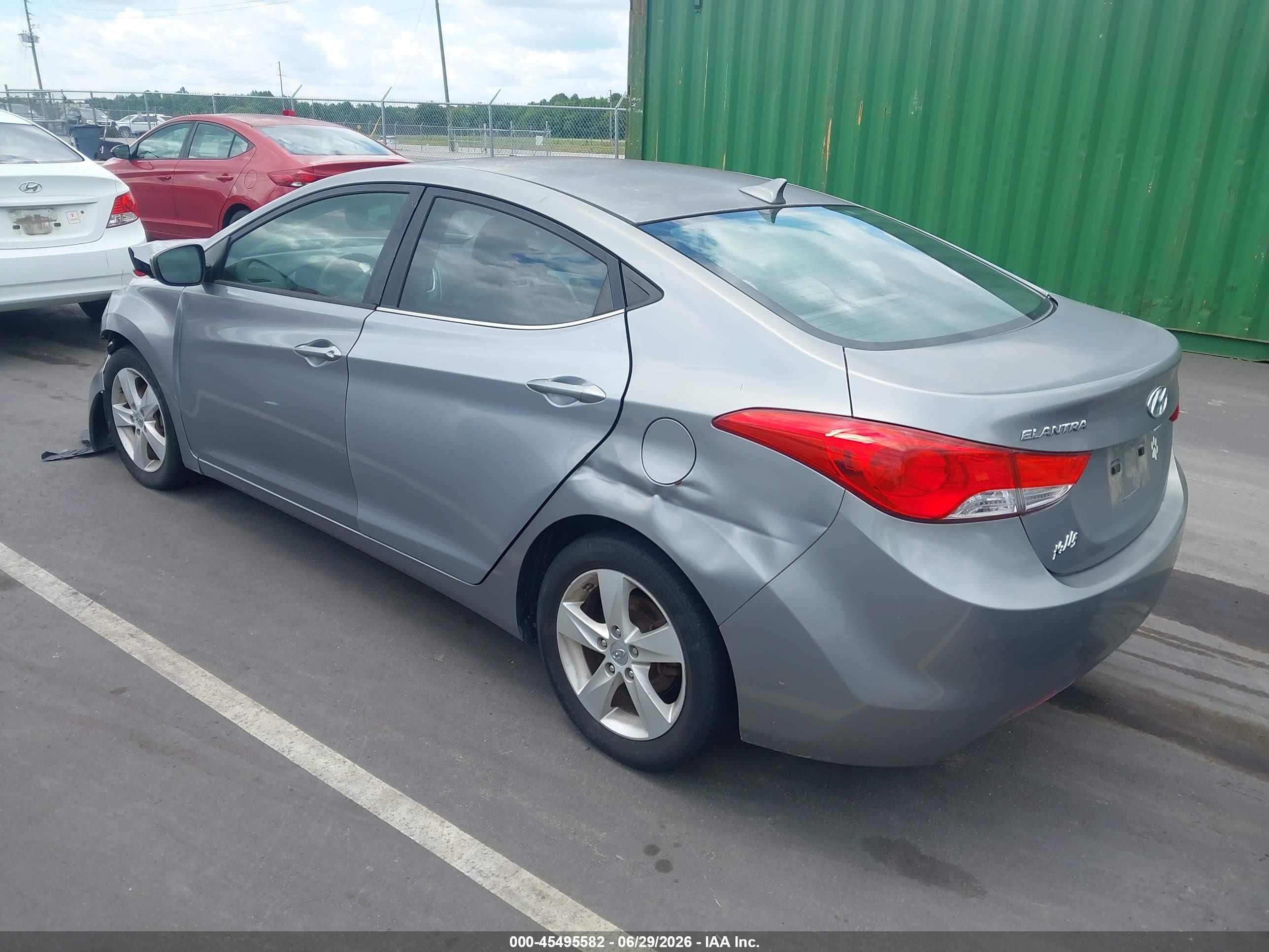 2012 Hyundai Elantra Gls (ulsan Plant) Серый vin: KMHDH4AE2CU211253
