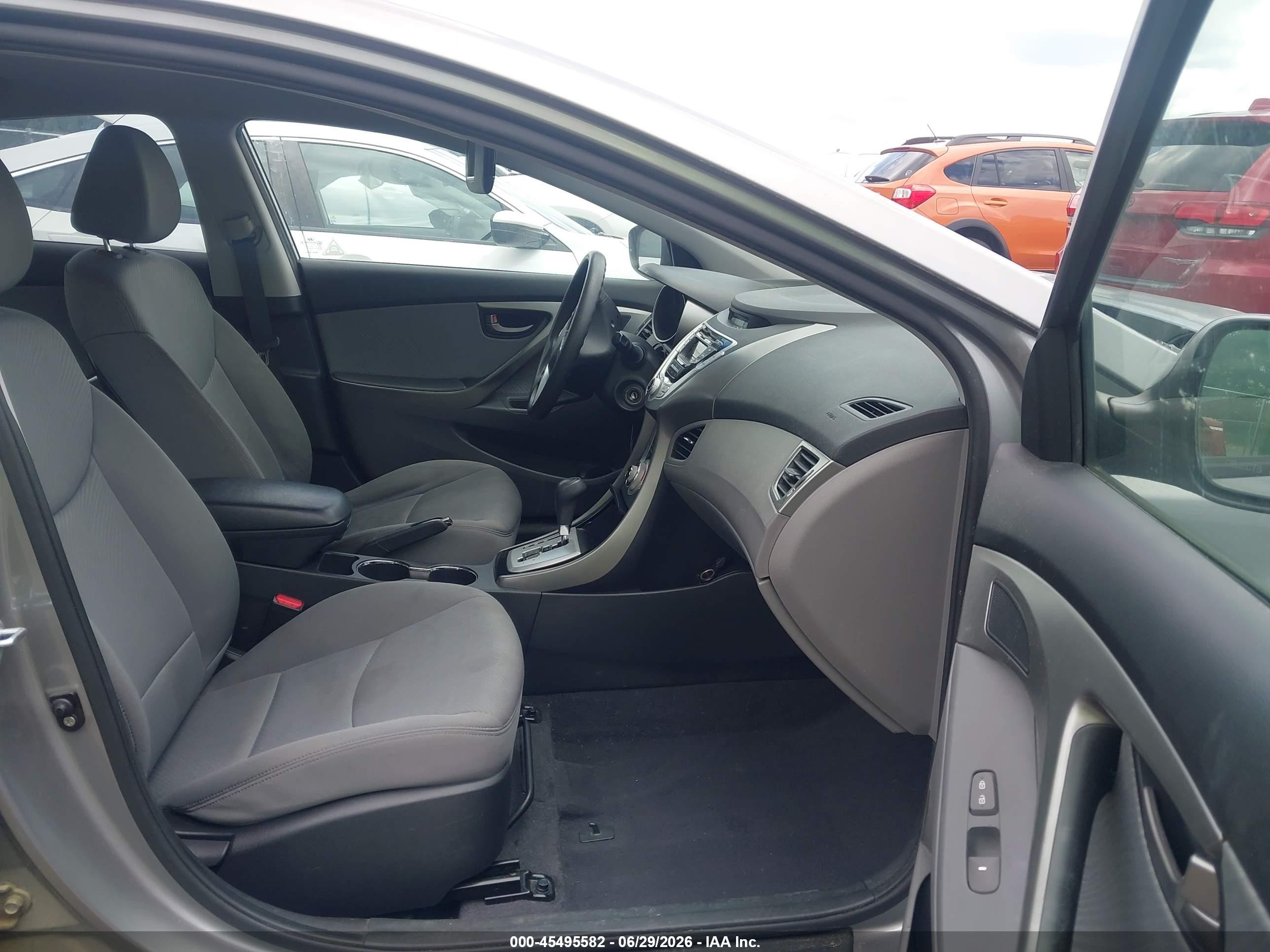 2012 Hyundai Elantra Gls (ulsan Plant) Серый vin: KMHDH4AE2CU211253
