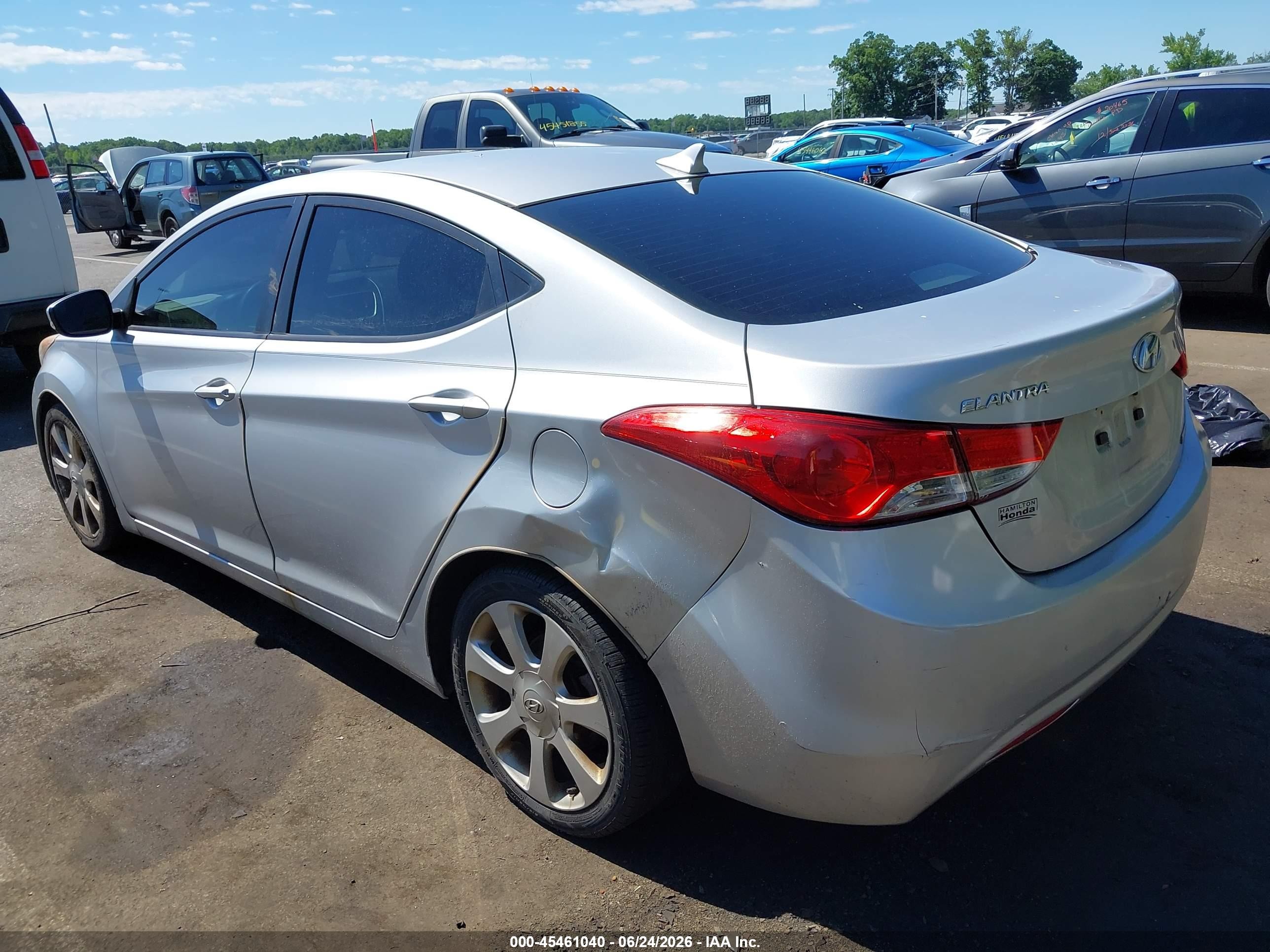 2012 Hyundai Elantra Limited (ulsan Plant) Silver vin: KMHDH4AE2CU240946