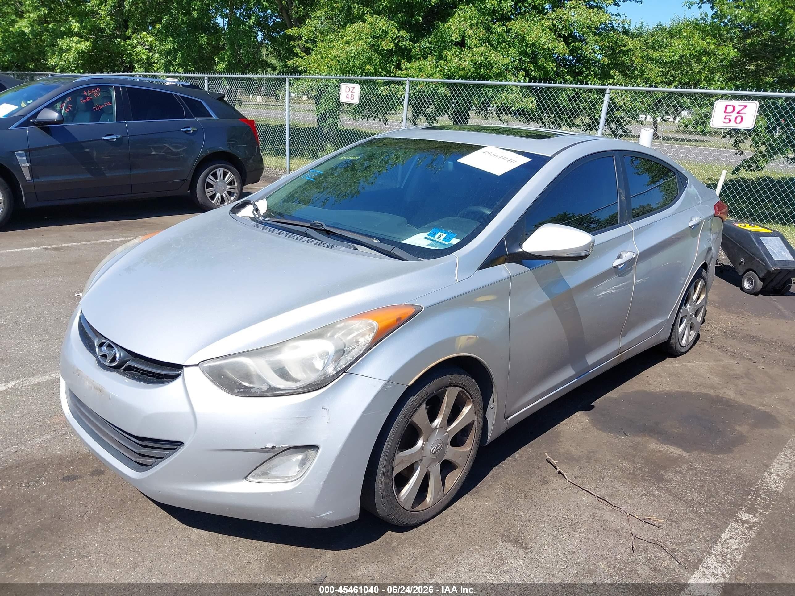 2012 Hyundai Elantra Limited (ulsan Plant) Silver vin: KMHDH4AE2CU240946