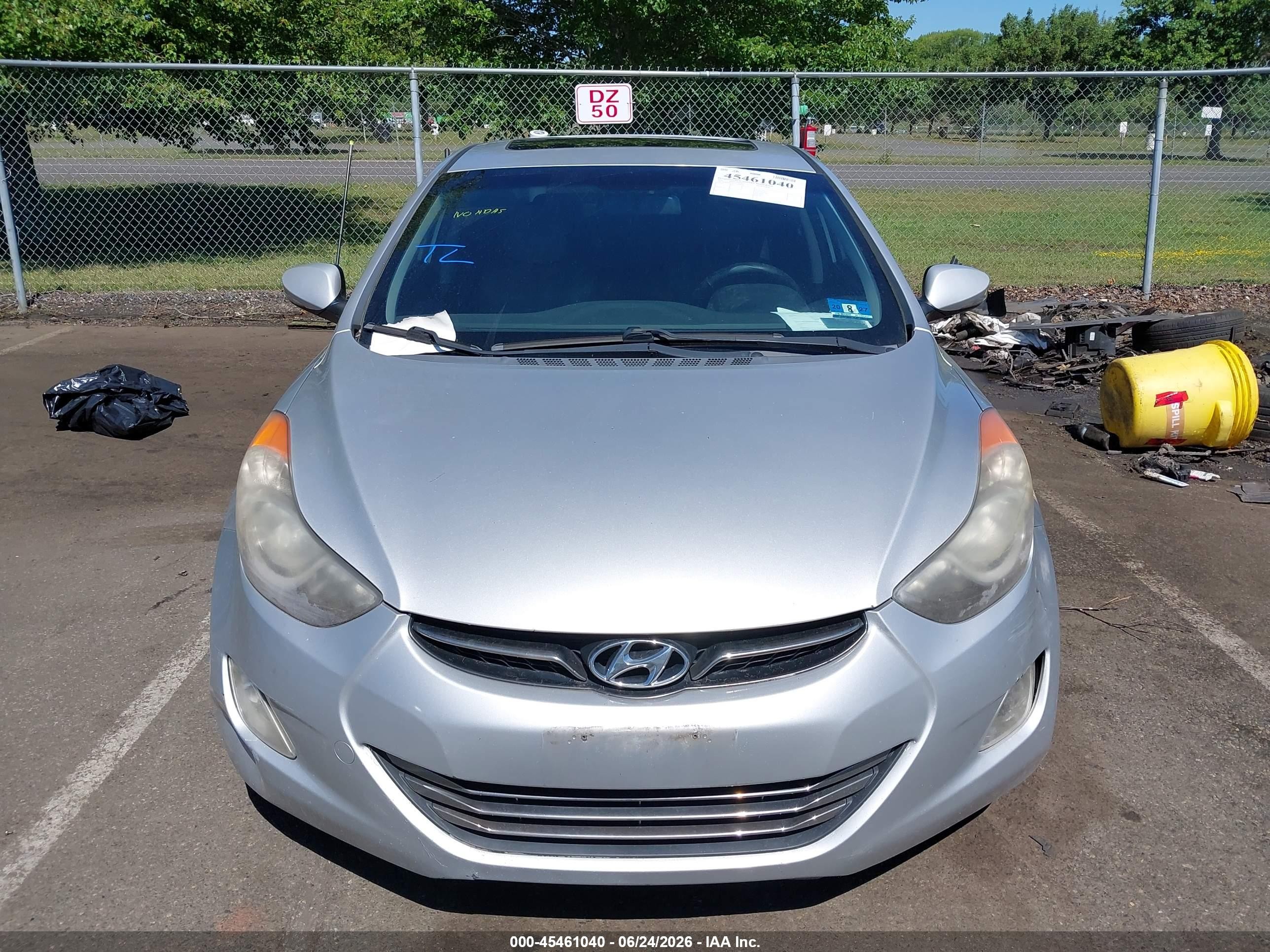 2012 Hyundai Elantra Limited (ulsan Plant) Silver vin: KMHDH4AE2CU240946
