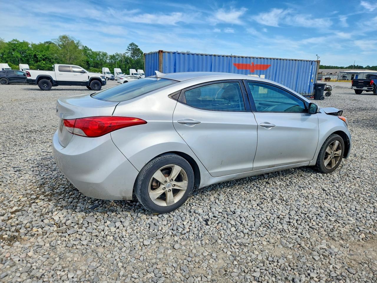 2012 Hyundai Elantra Gls Silver vin: KMHDH4AE2CU241045