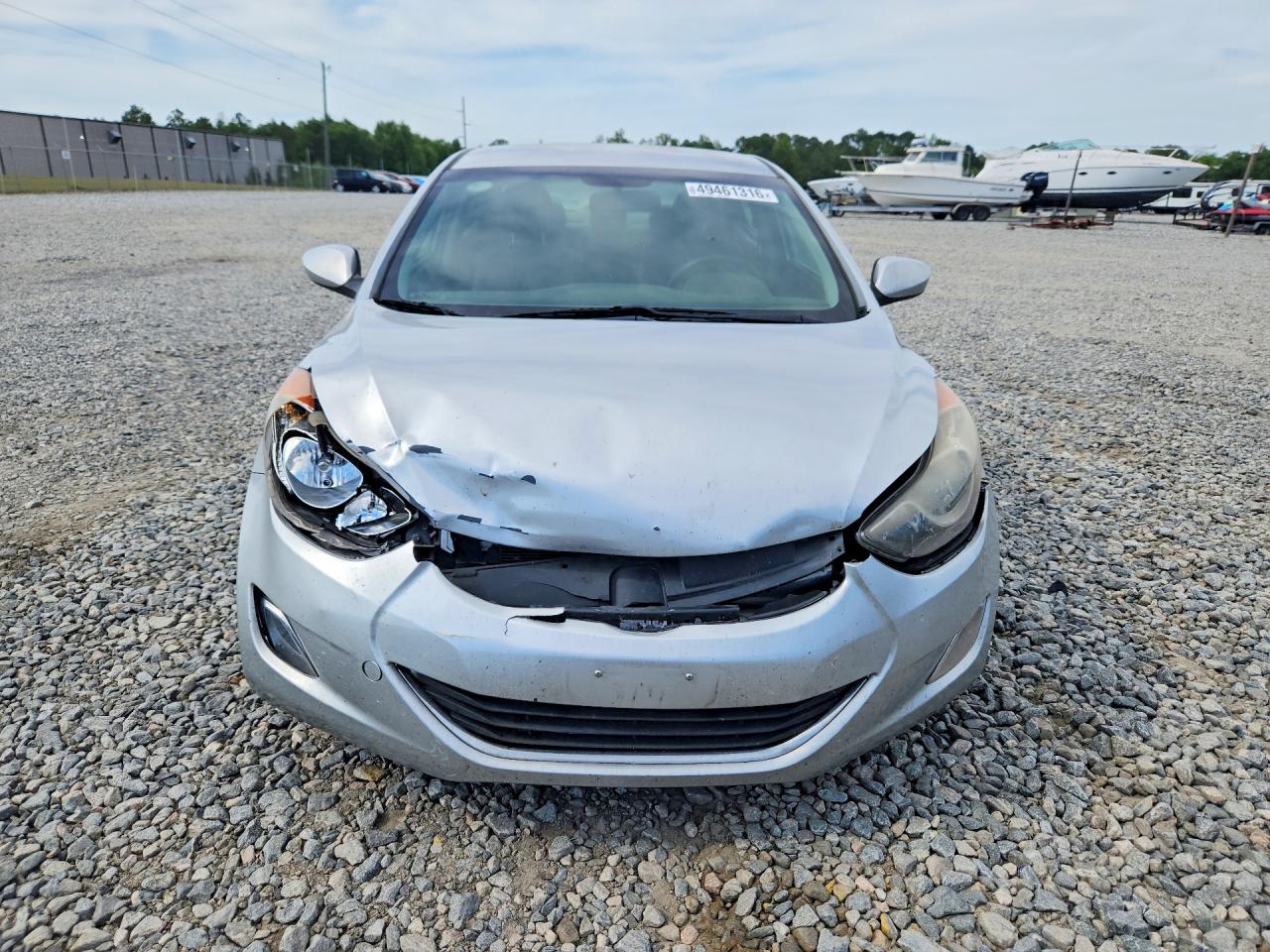 2012 Hyundai Elantra Gls Silver vin: KMHDH4AE2CU241045