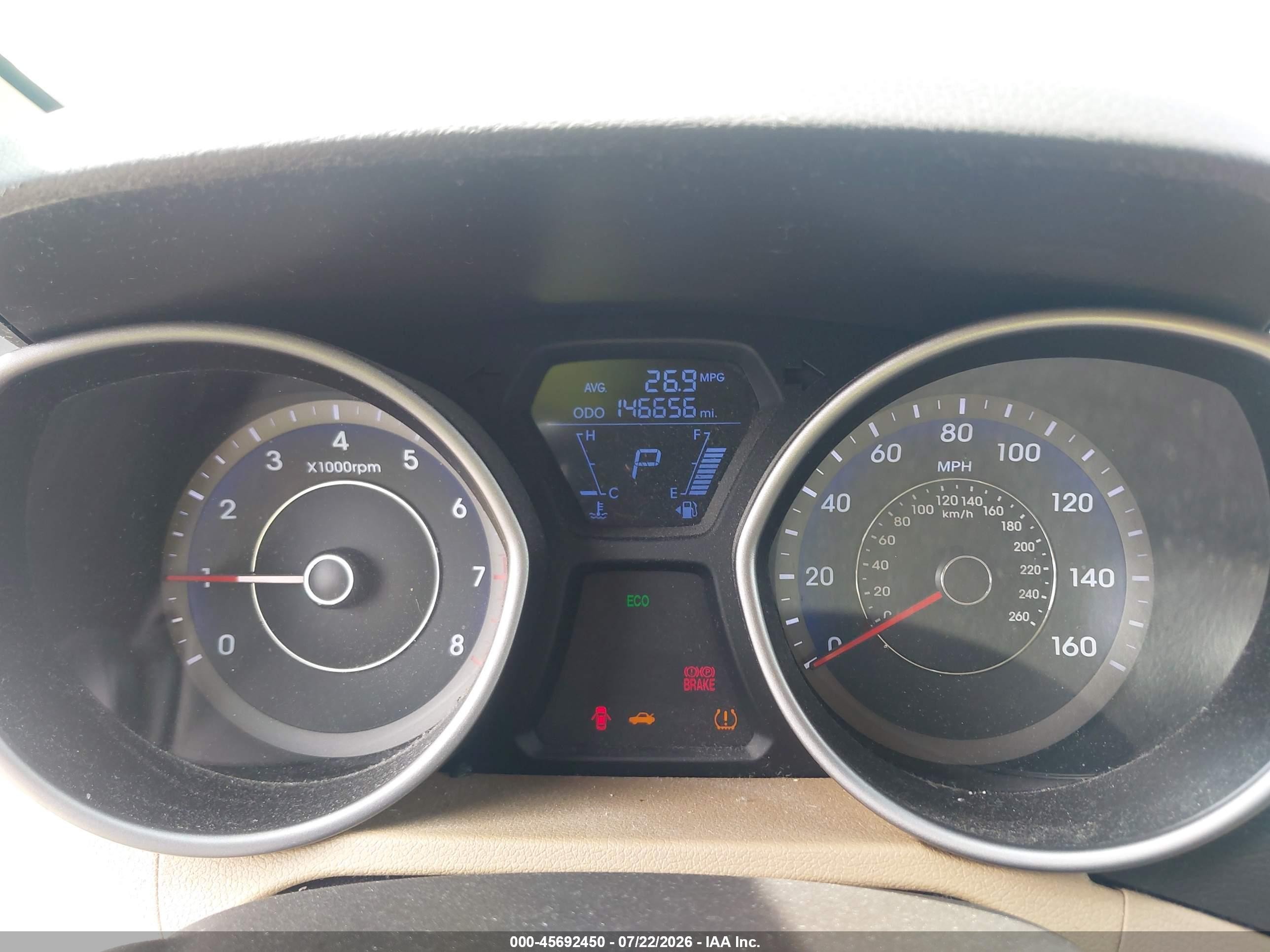 2012 Hyundai Elantra Limited (ulsan Plant) Красный vin: KMHDH4AE2CU243328